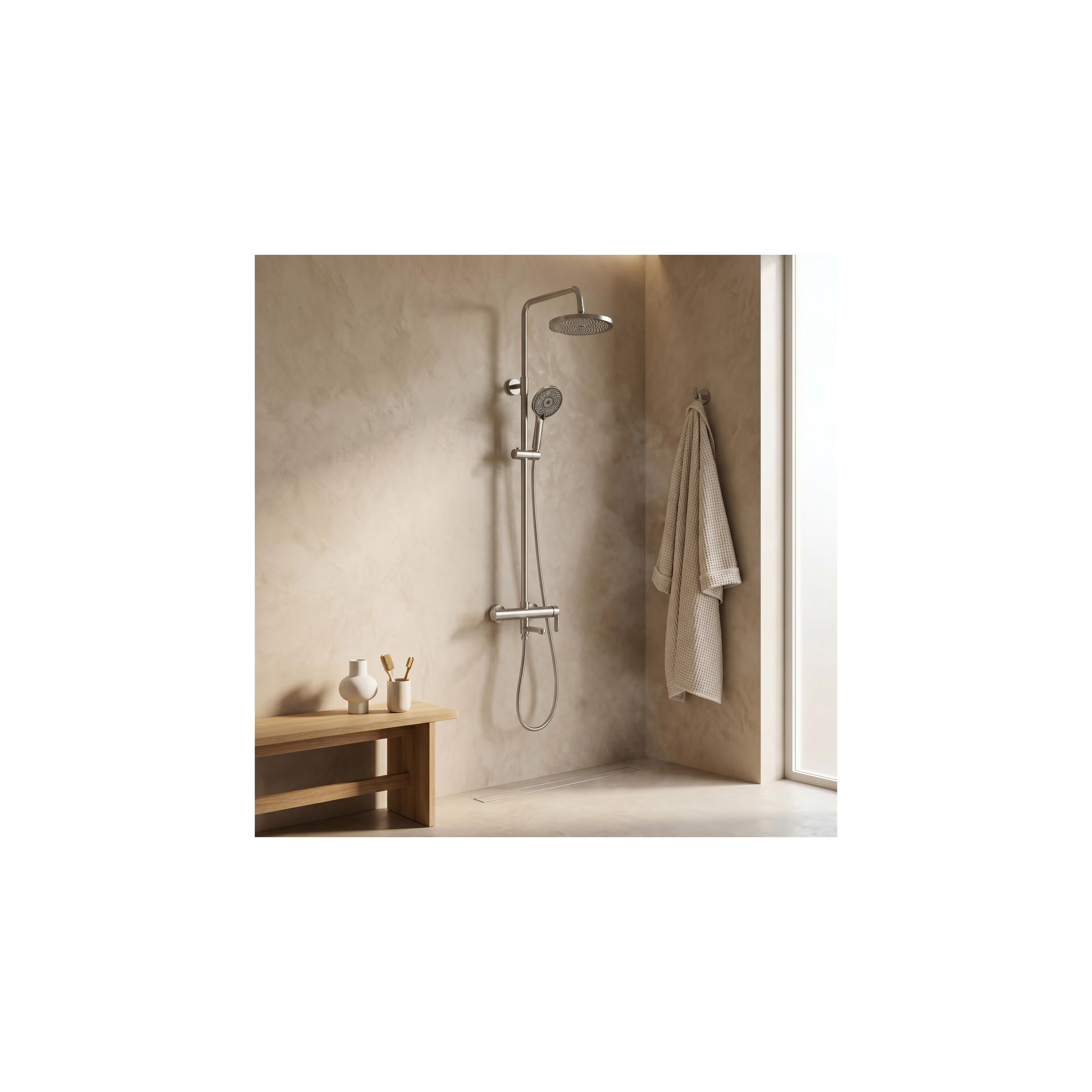Shower Set Rea Arcos brush nickle