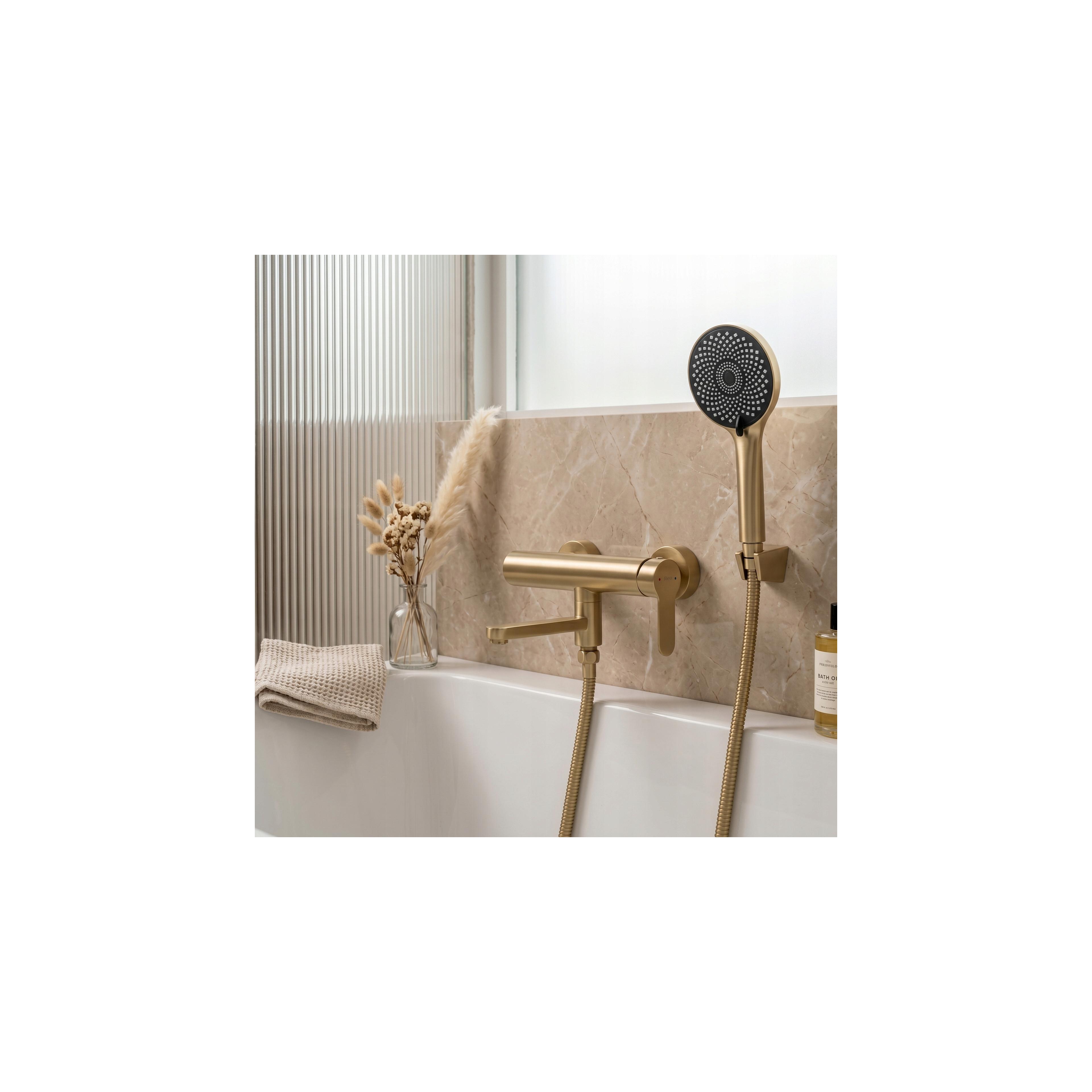Shower hose Rea Brush Gold 150 cm