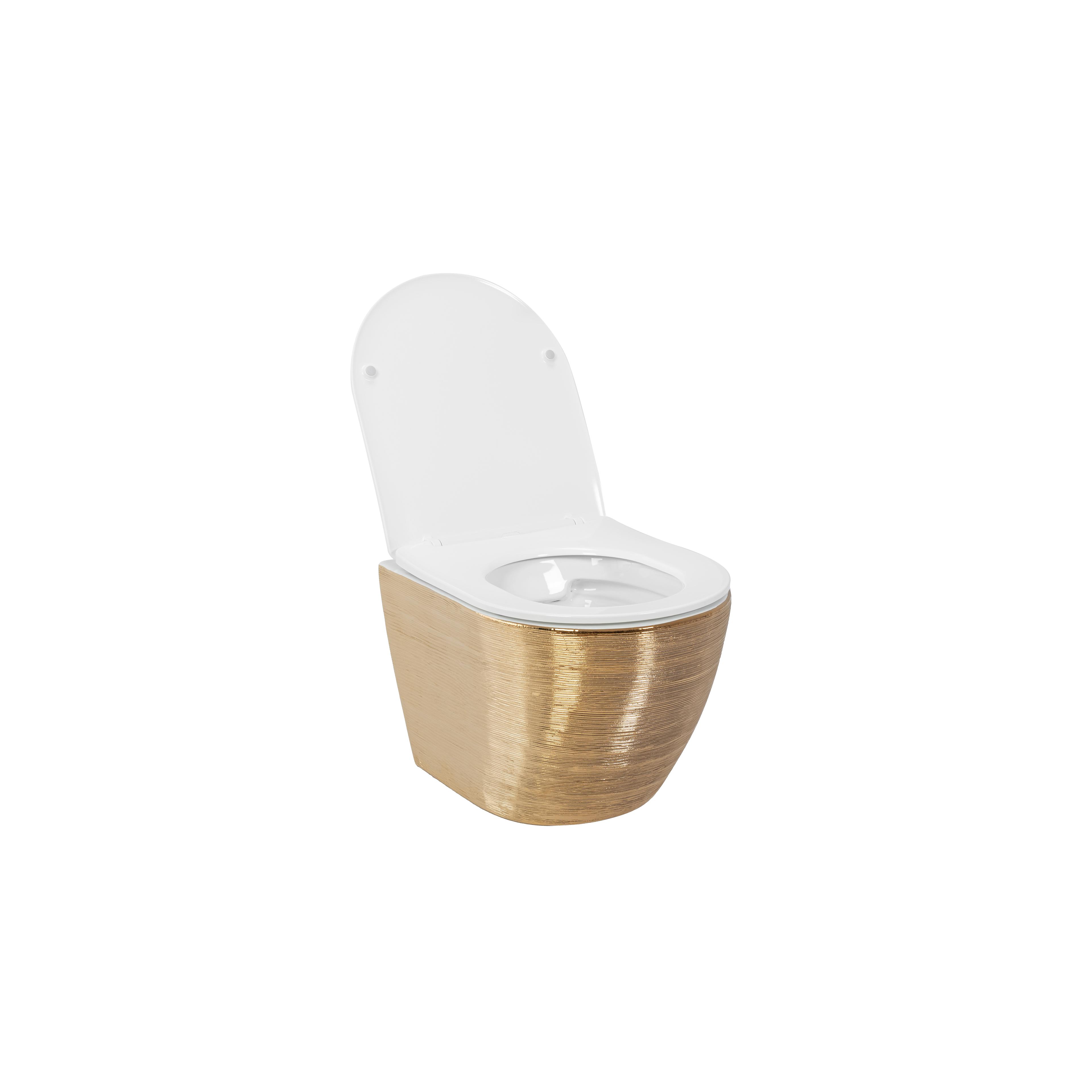 Toilet bowl Carlo Flat Brush Gold
