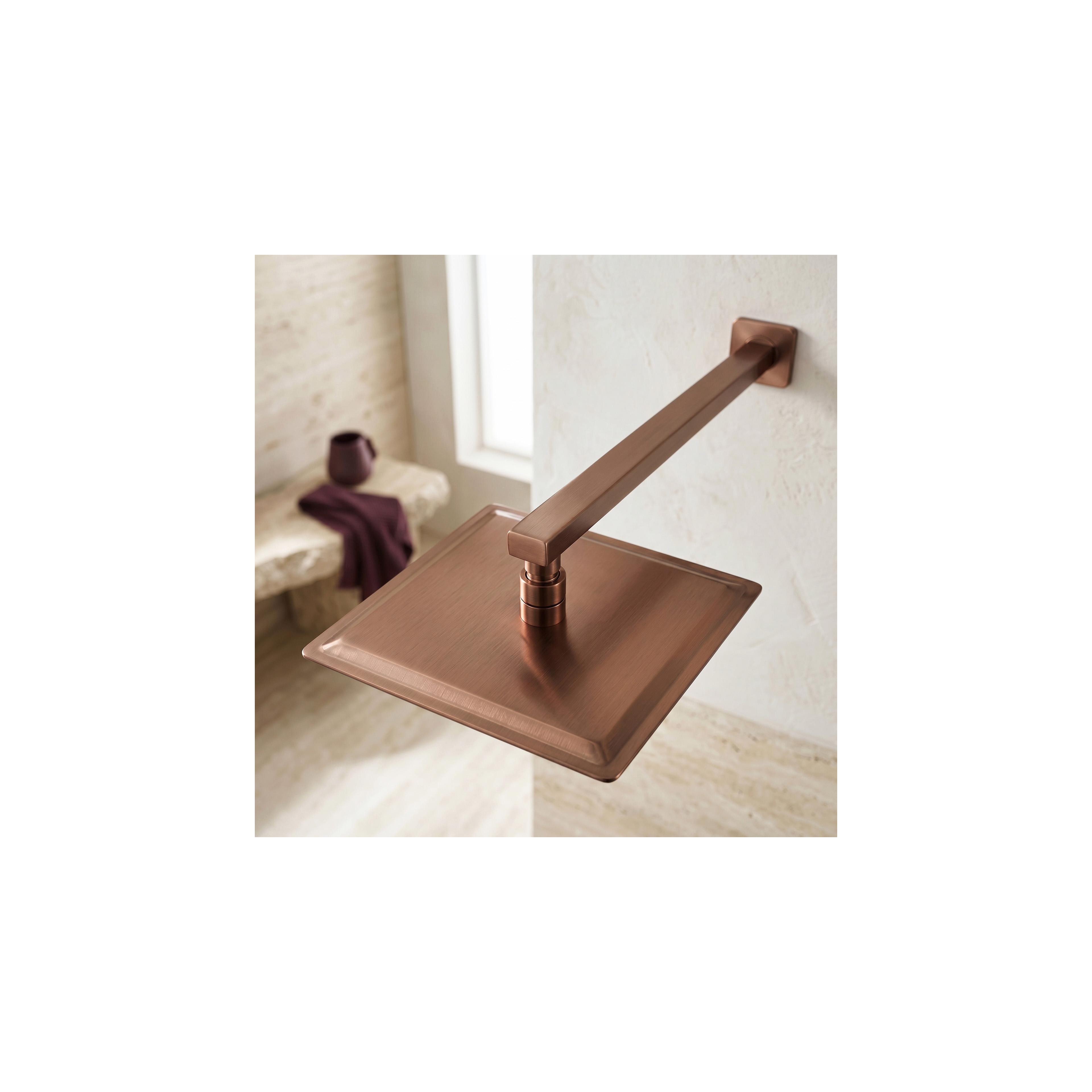 Fyrkantig duscharm REA JS-9022BRG 40cm Brush Copper