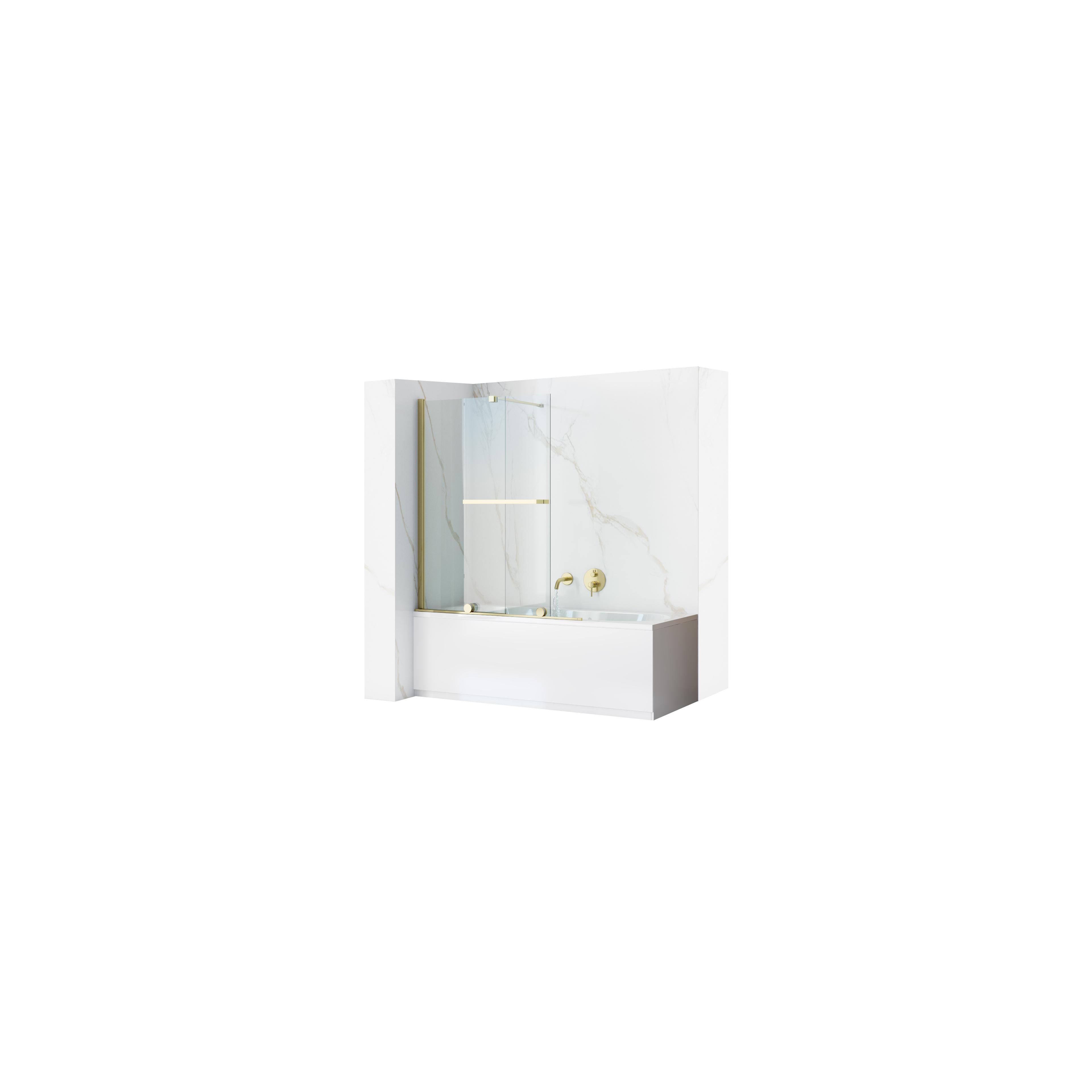 Pare-baignoire Rea Fabian Gold 100