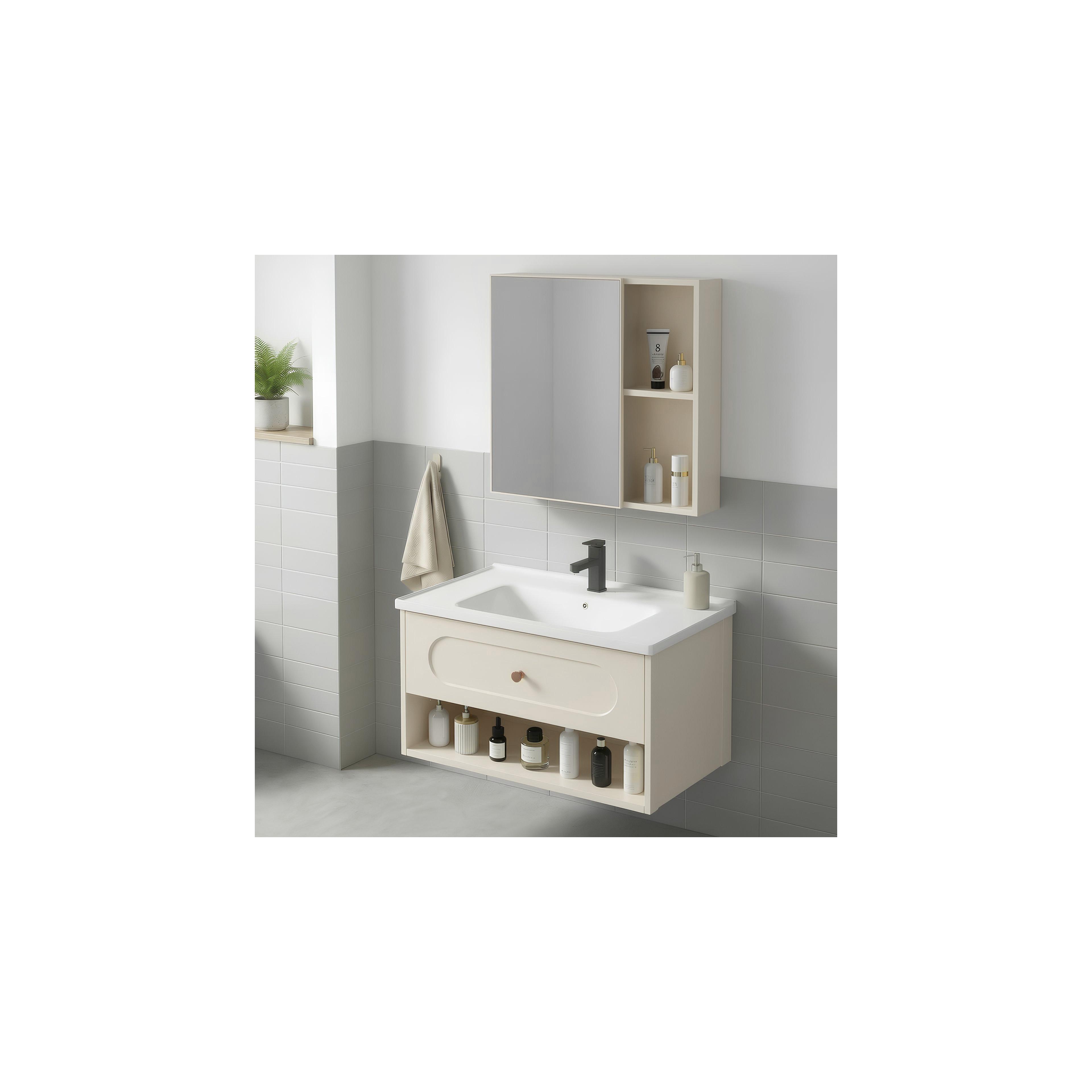 Sada koupelnového nábytku s umyvadlem River 60cm Creme