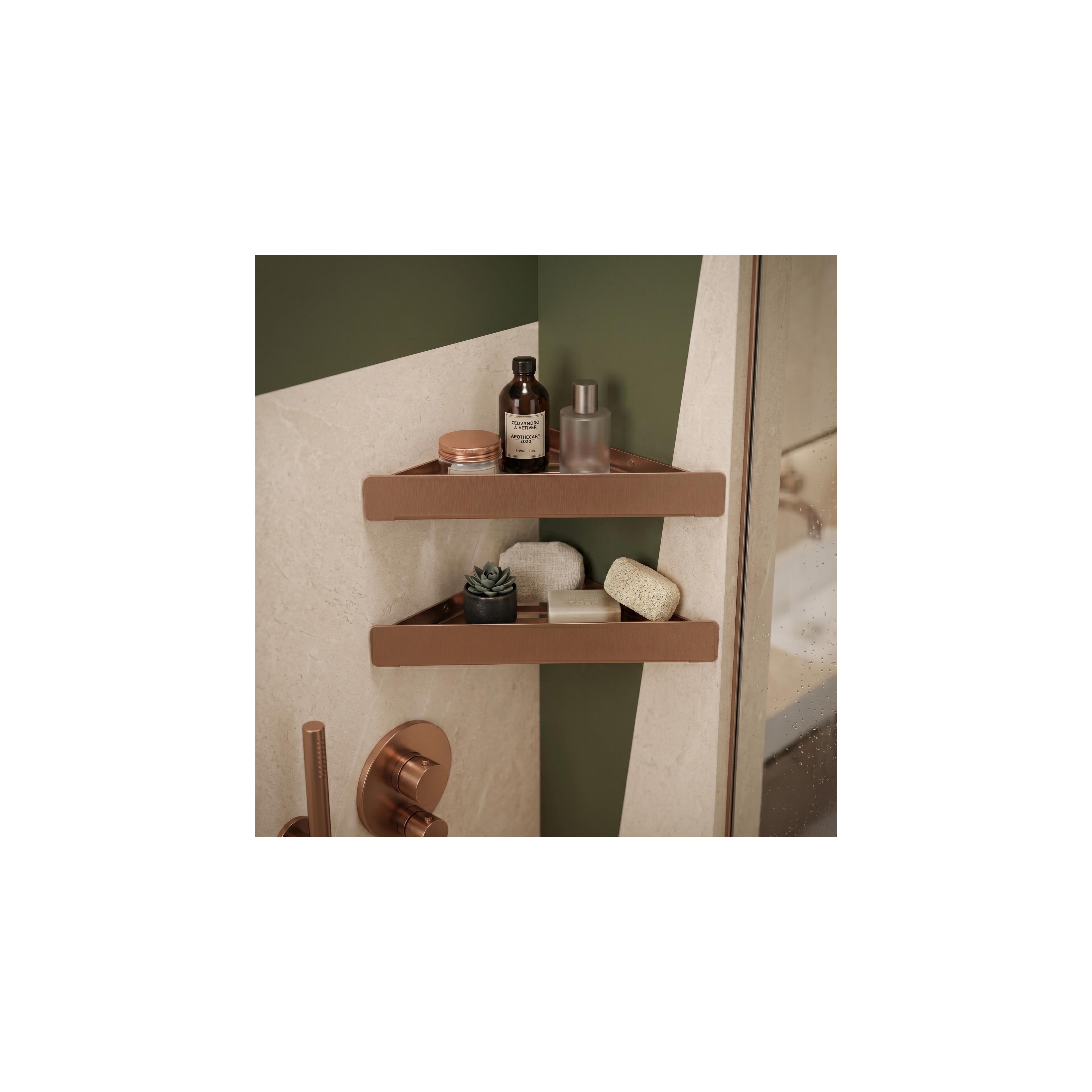 Bathroom shelf SF07 brush copper