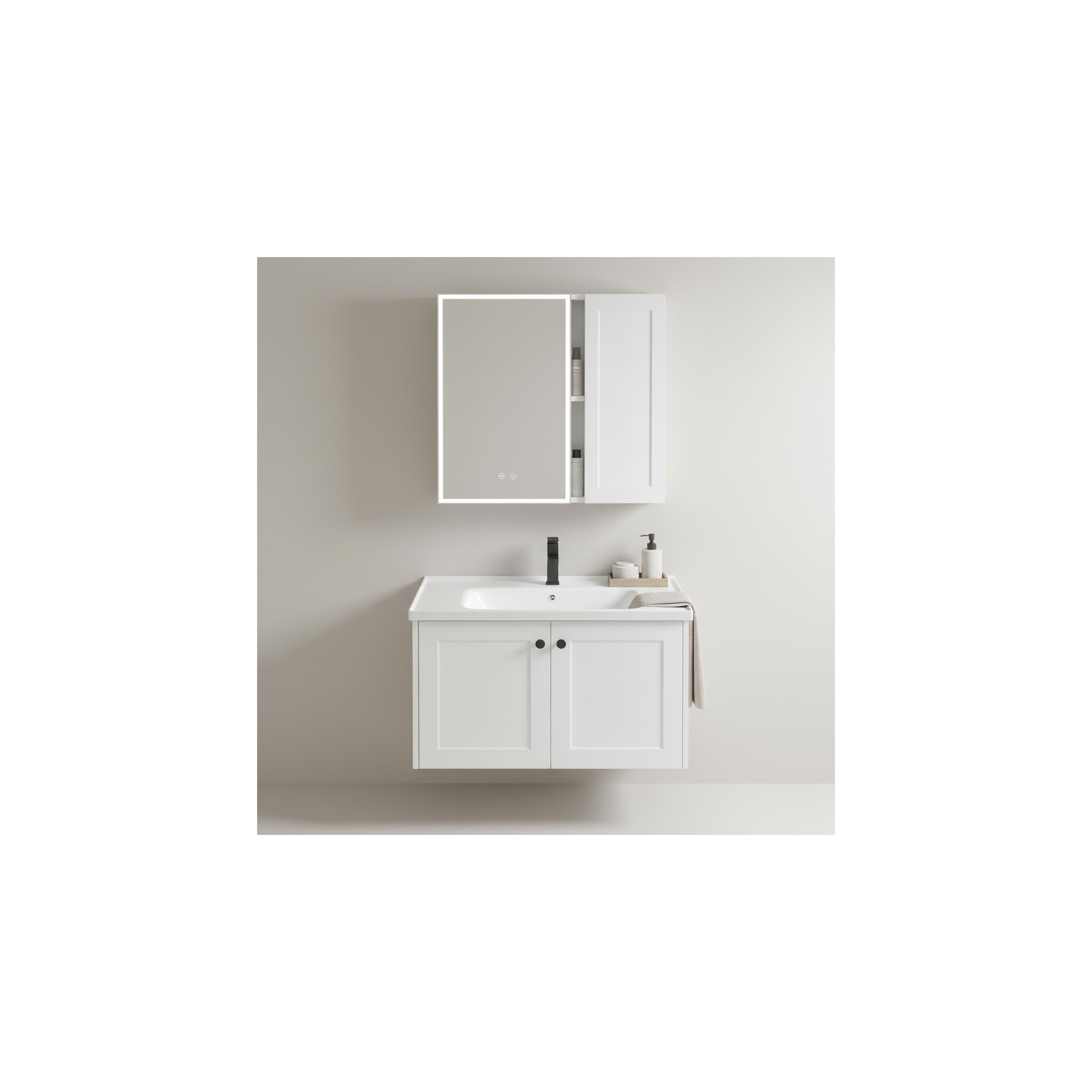 Ensemble de meubles de salle de bain avec lavabo Monti 60cm White
