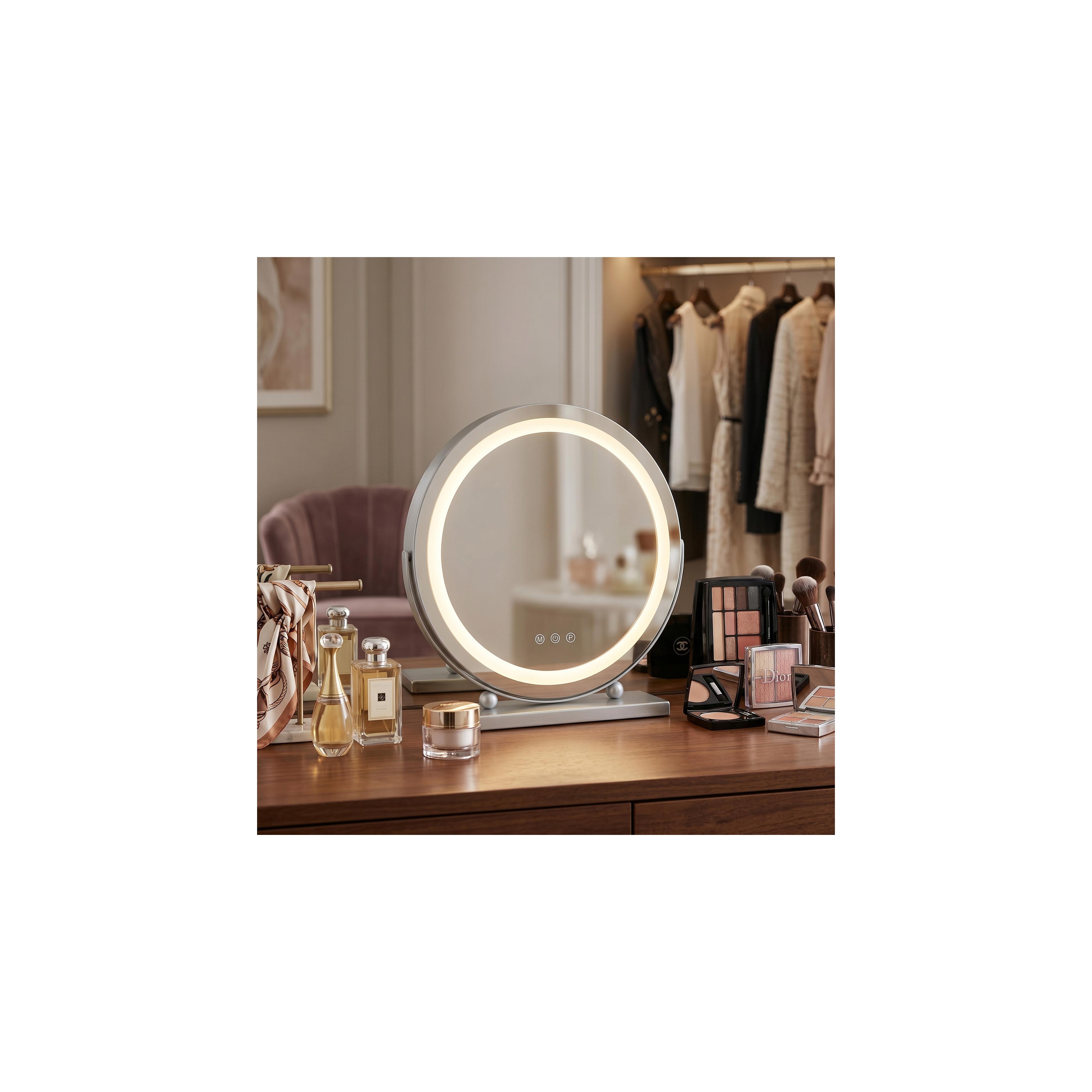 Зеркало LED MAKE-UP Chrome 40 cm