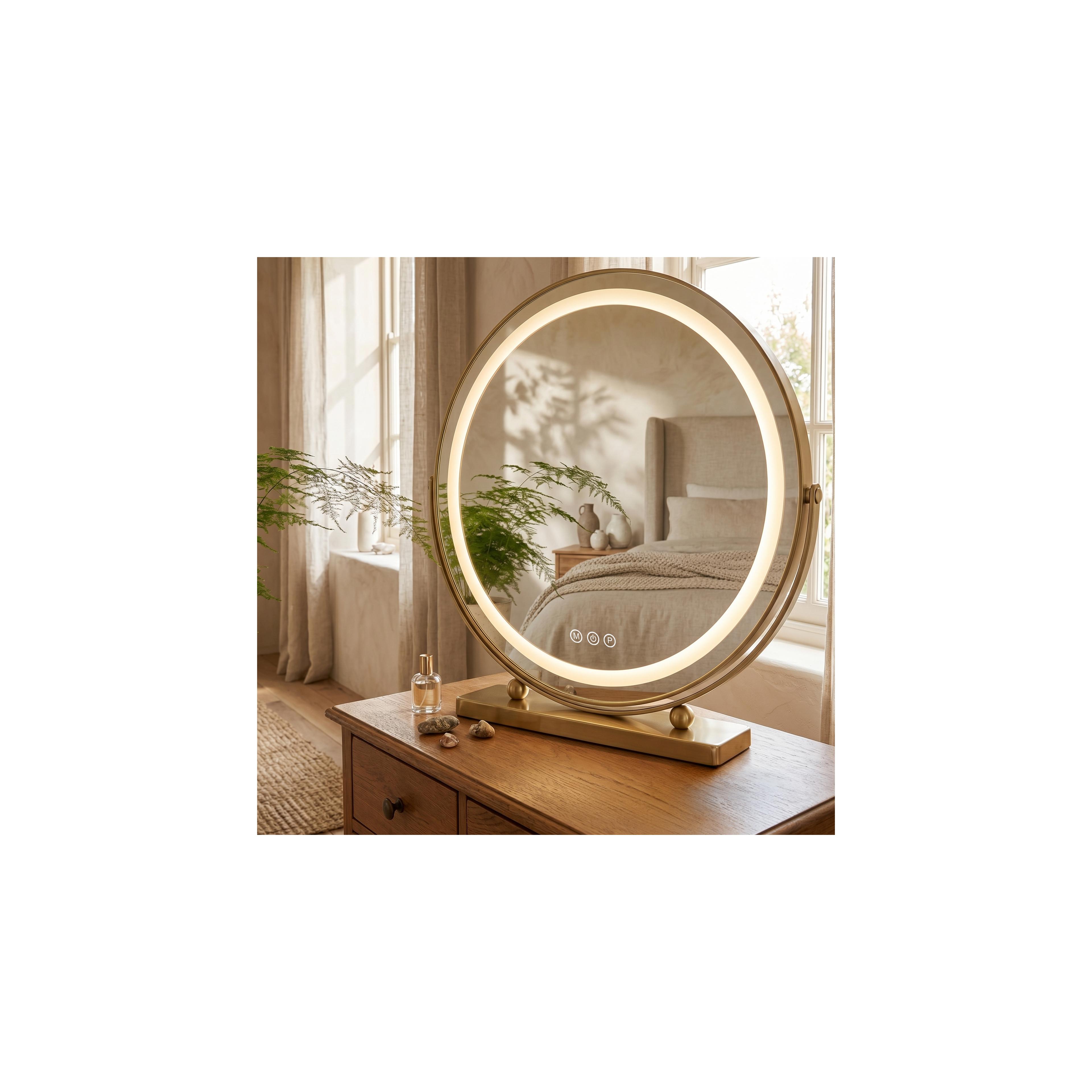 Mirror LED MAKE-UP L.Gold 50 cm