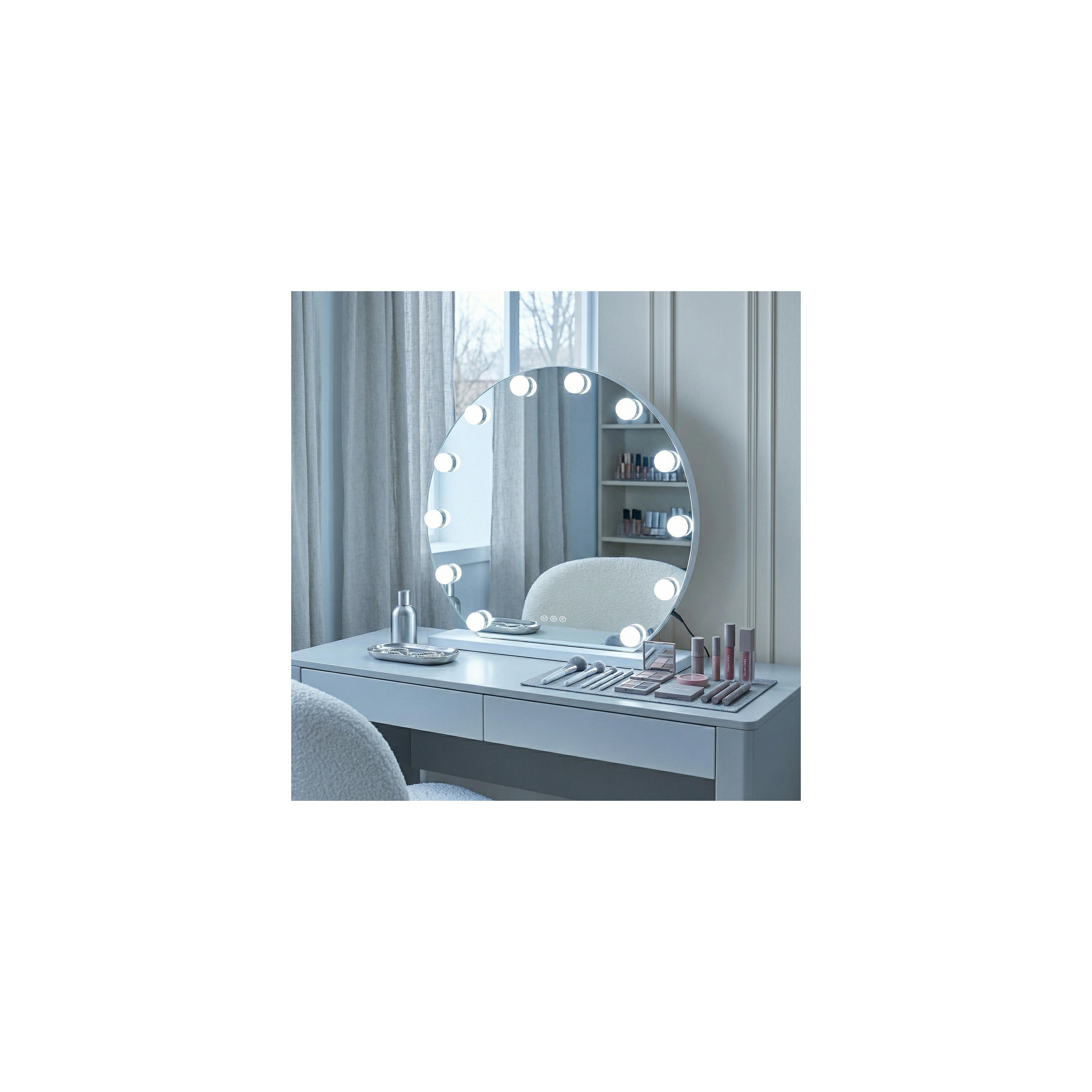Mirror LED HOLLYWOOD White 50 cm