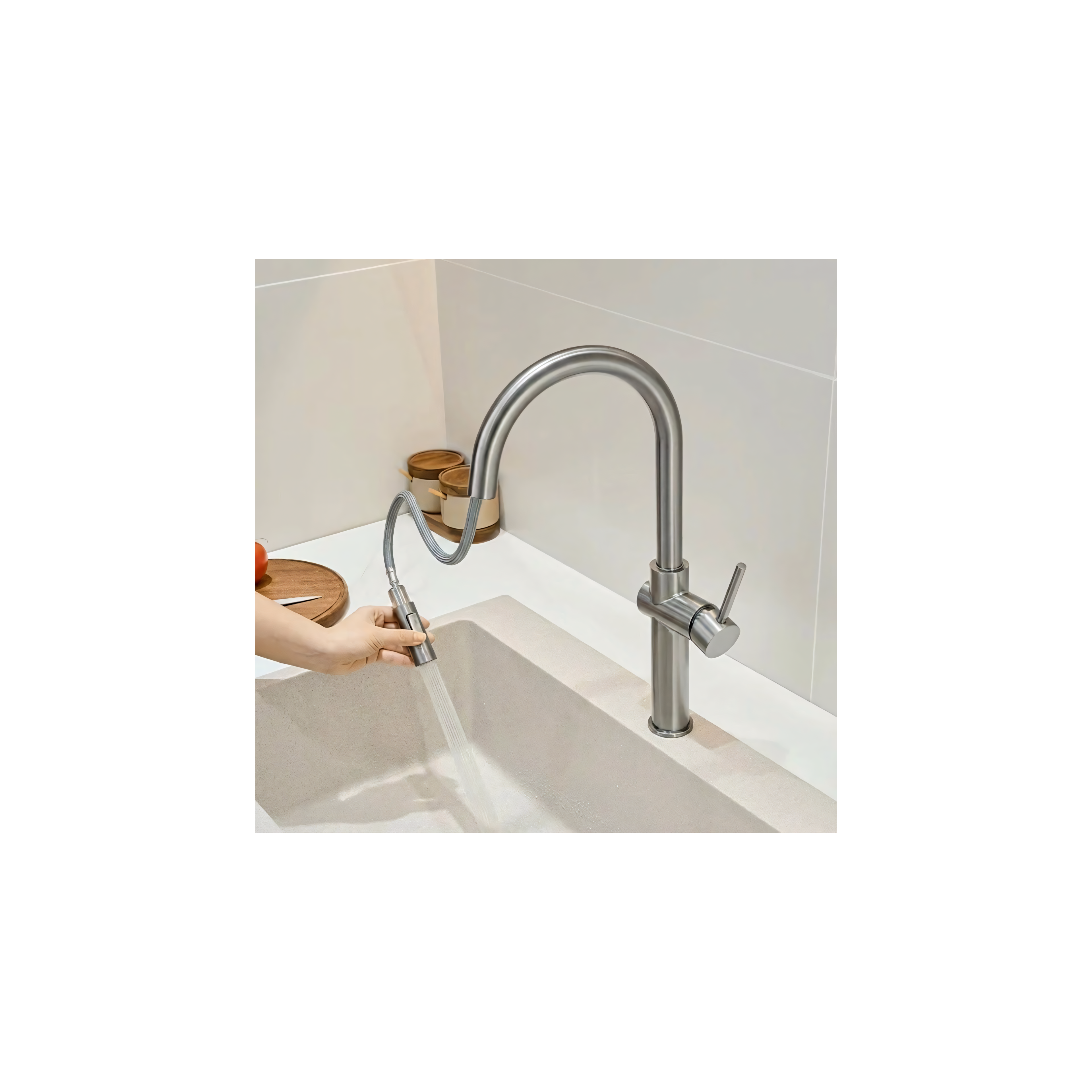 Robinet de cuisine Rea Fresh High BRUSH NICKEL