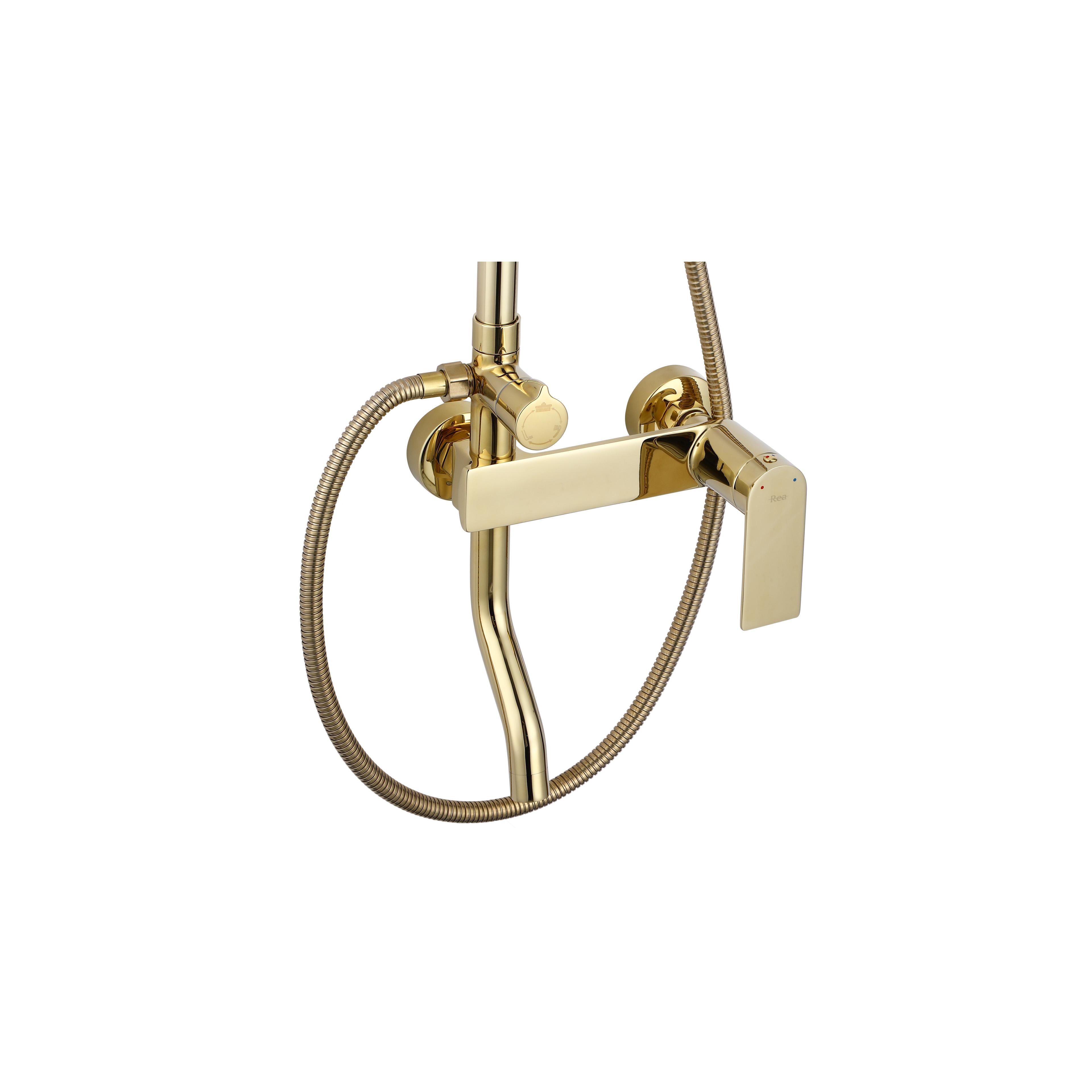 Shower set REA STORM ZŁOTY GOLD