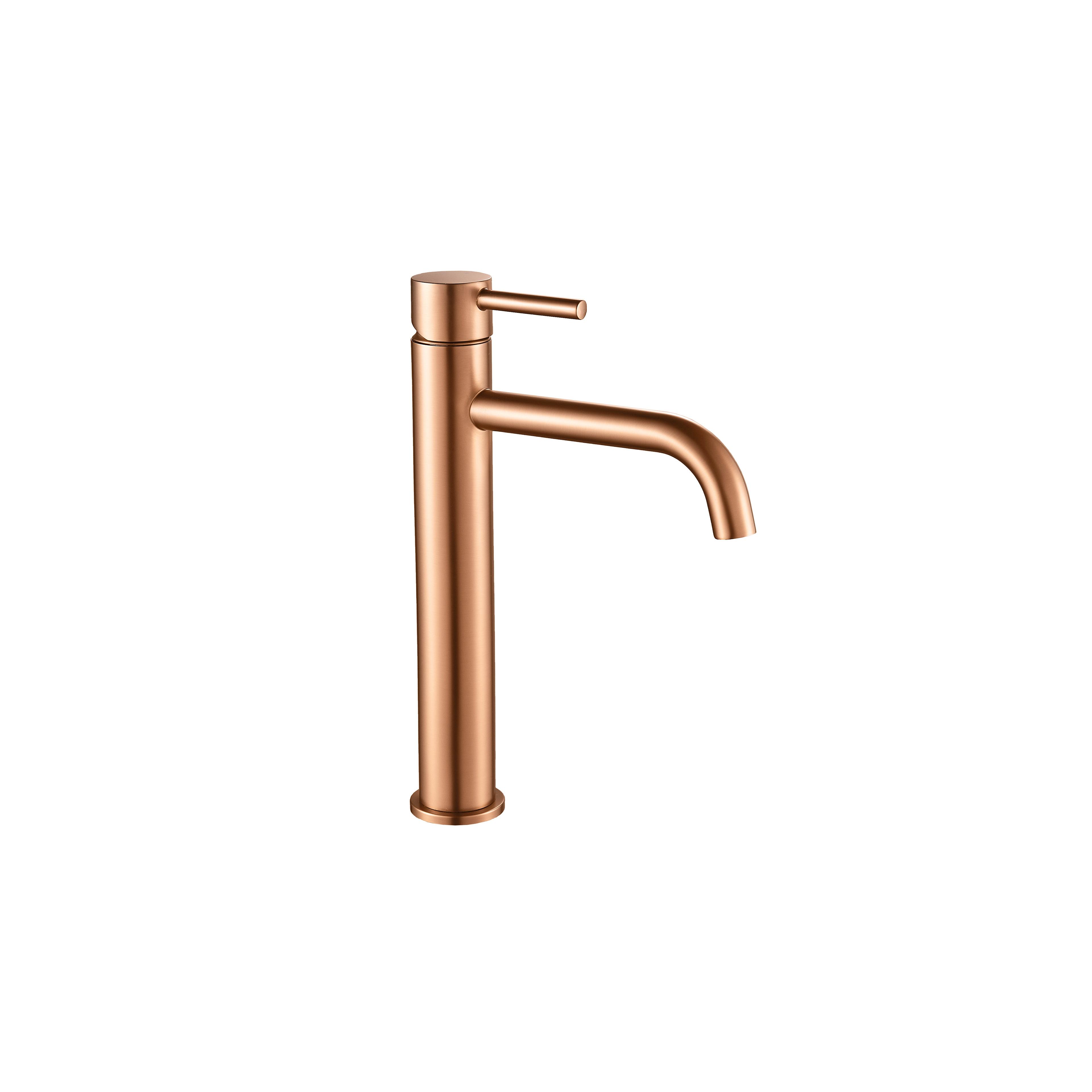 Robinet de lavabo Rea Lungo Brush Copper high