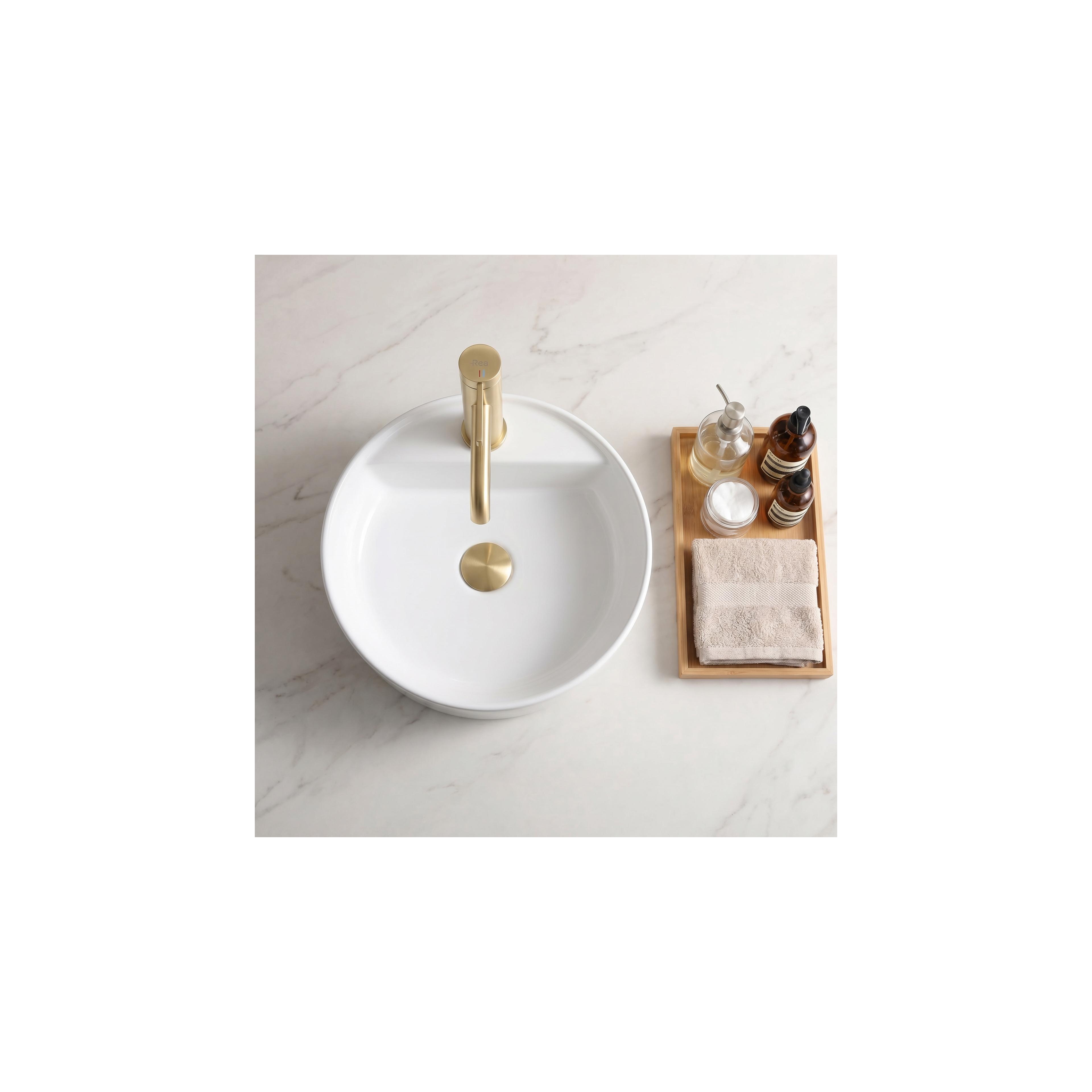 Kylpyhuoneen sekoitin REA Rivo Brush Gold
