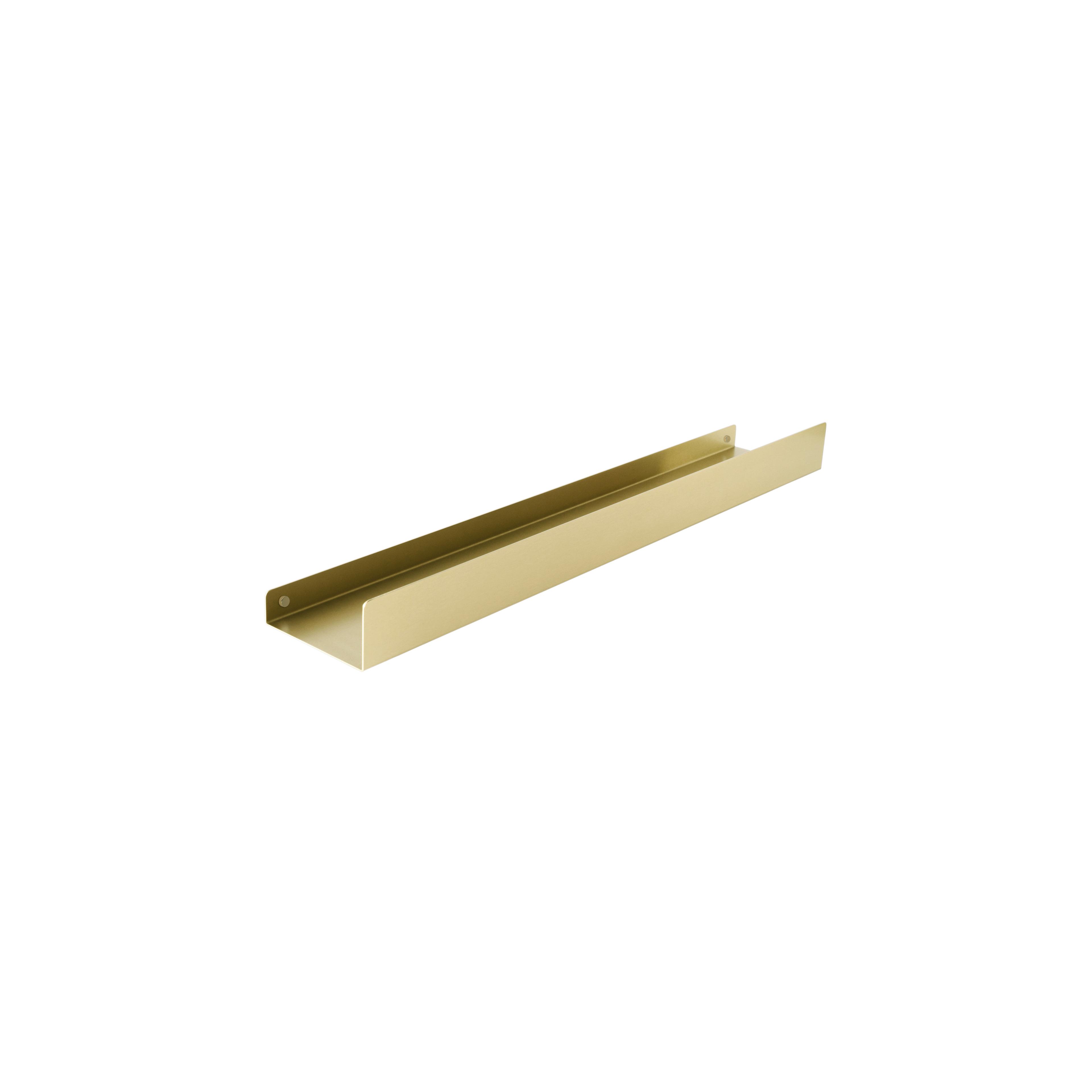 Bathroom shelf SF02 60cm gold brush
