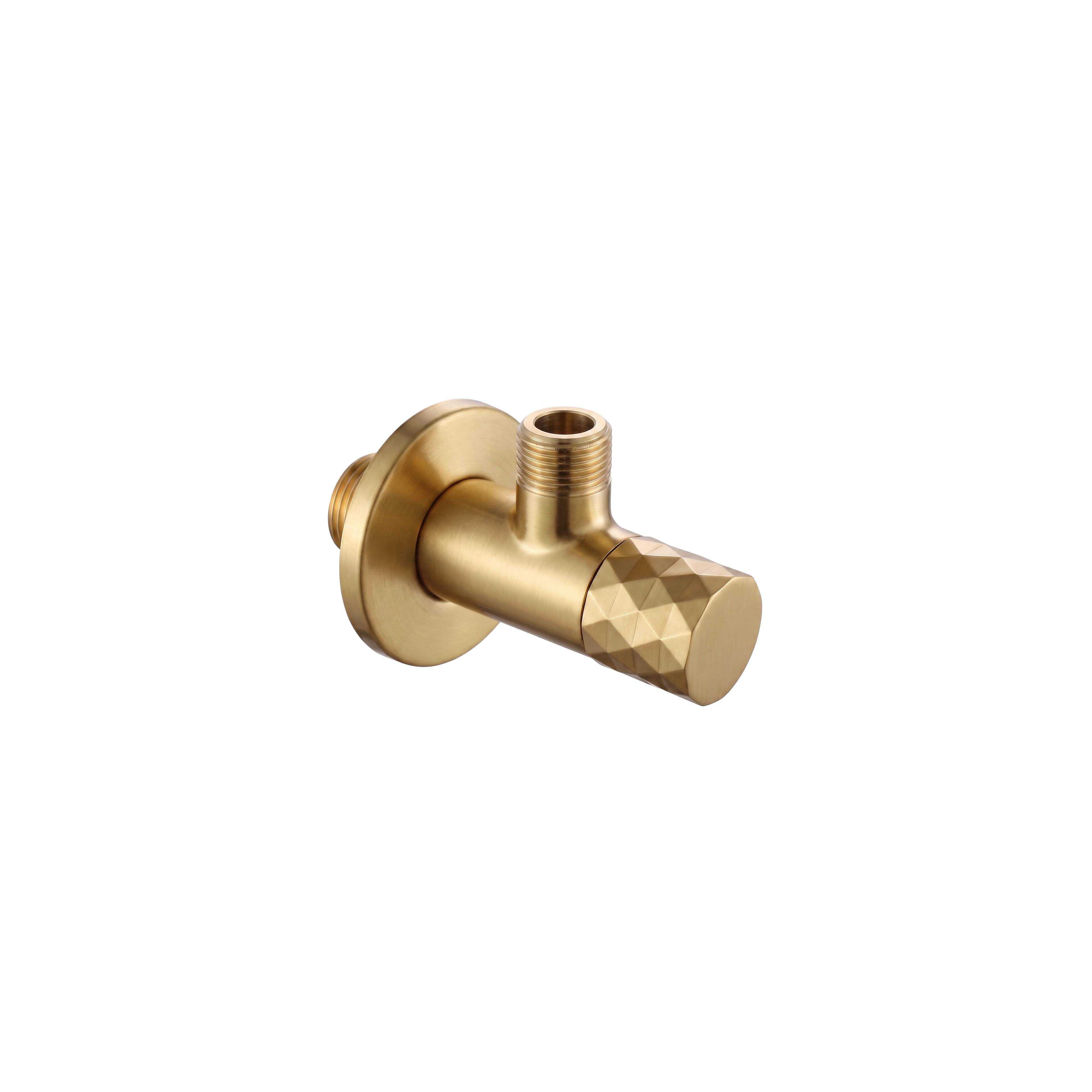 Ъглов вентил Diamond 03 1/2" x 3/8" Brush Gold