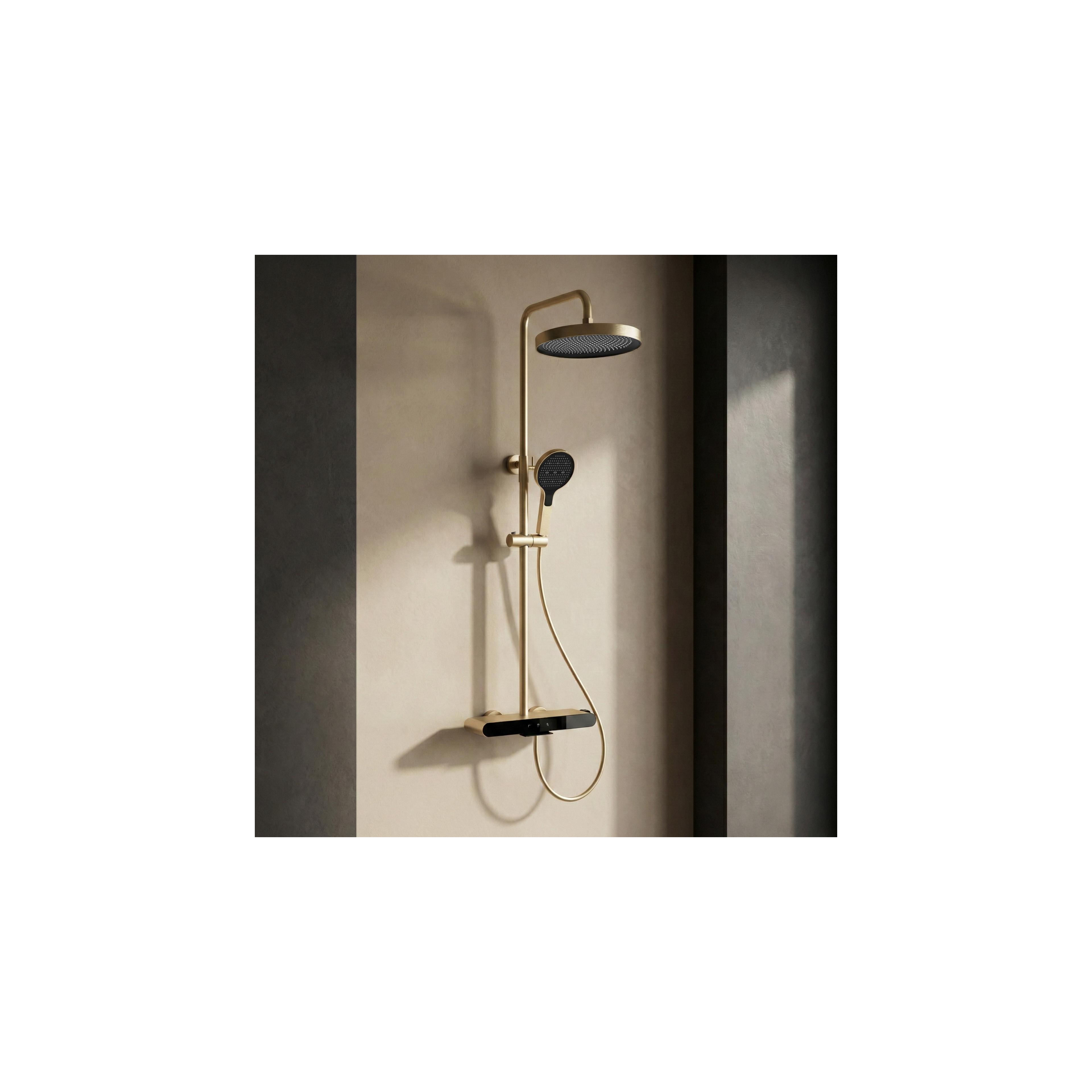 Ρυθμιζόμενη Στήλη Ντουζ REA Farel Brush Gold 87 - 128 εκ.