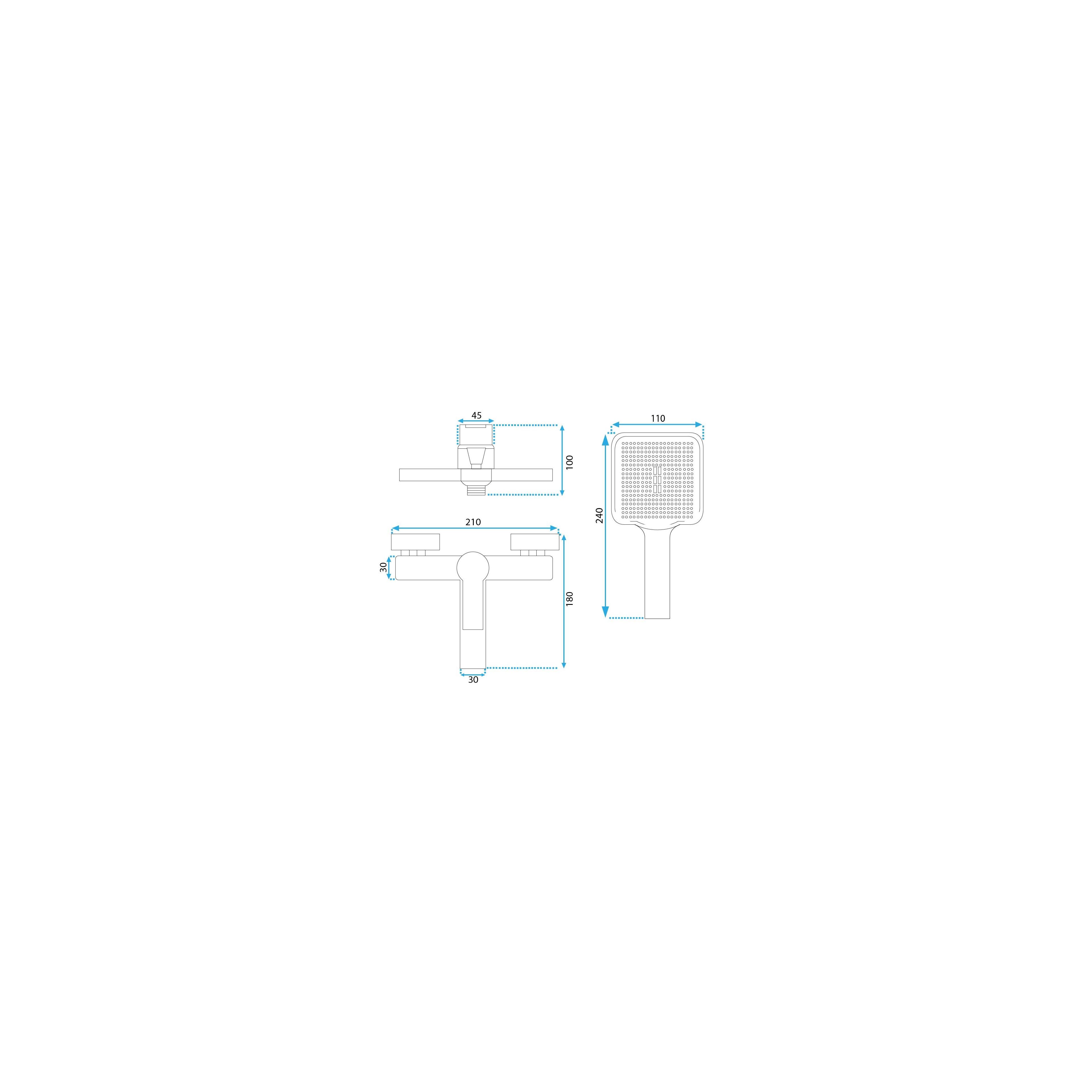 Robinet de baignoire REA ARGUS Titan