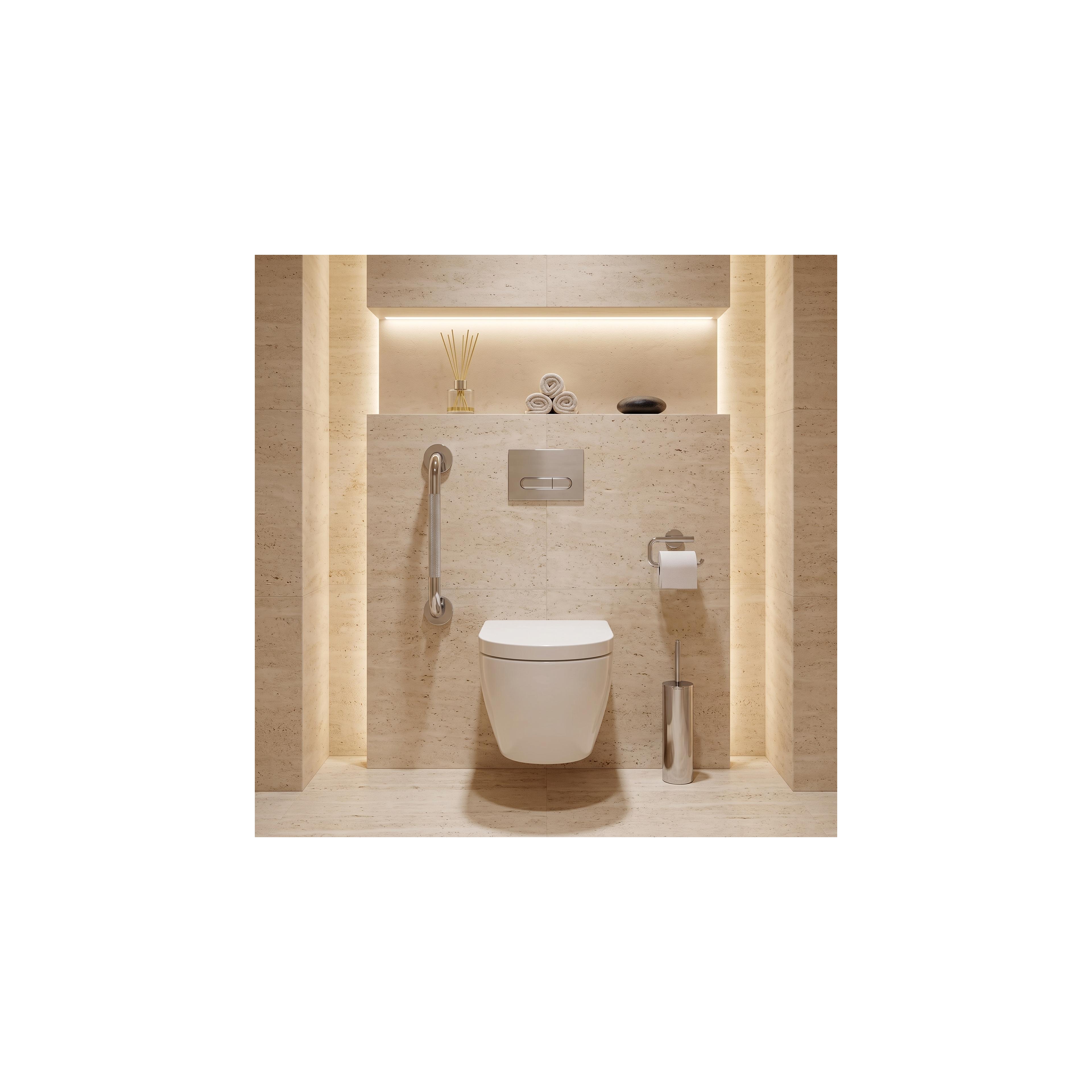 Barre d'appui de salle de bain antidérapante 104 Chrome