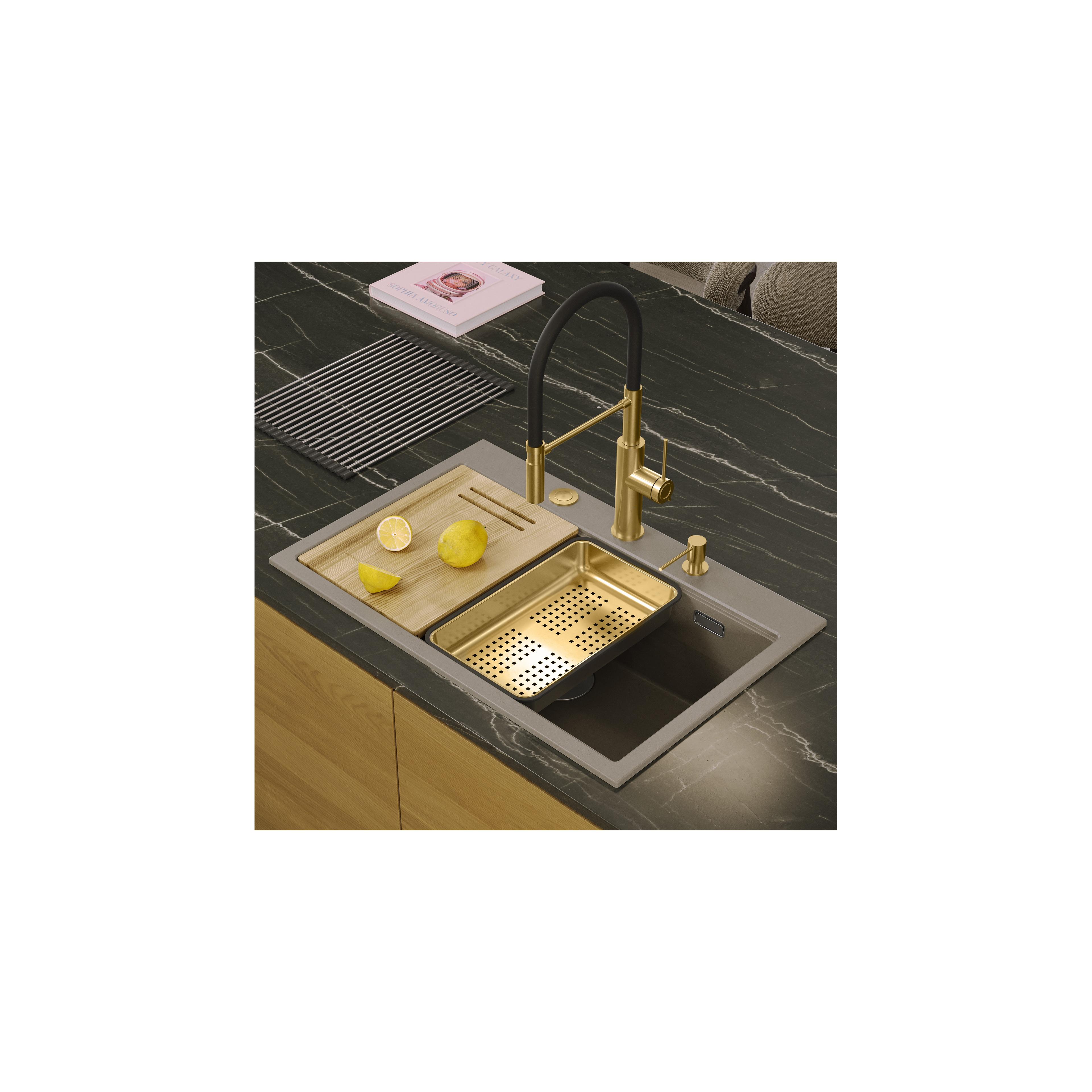évier en granit MARC 110 WORKSTATION Beige