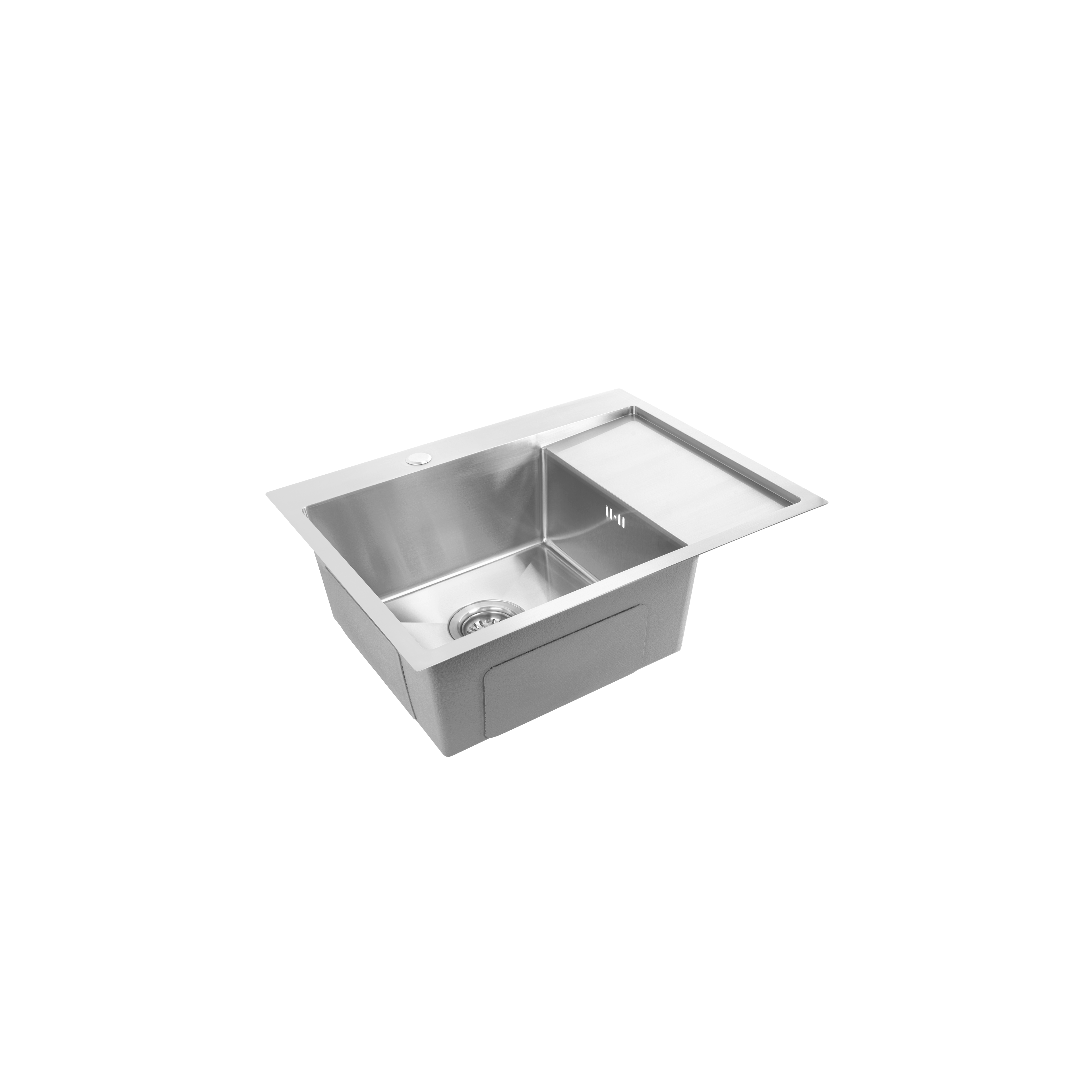 Terasest valamu Fin BRUSH NICKEL