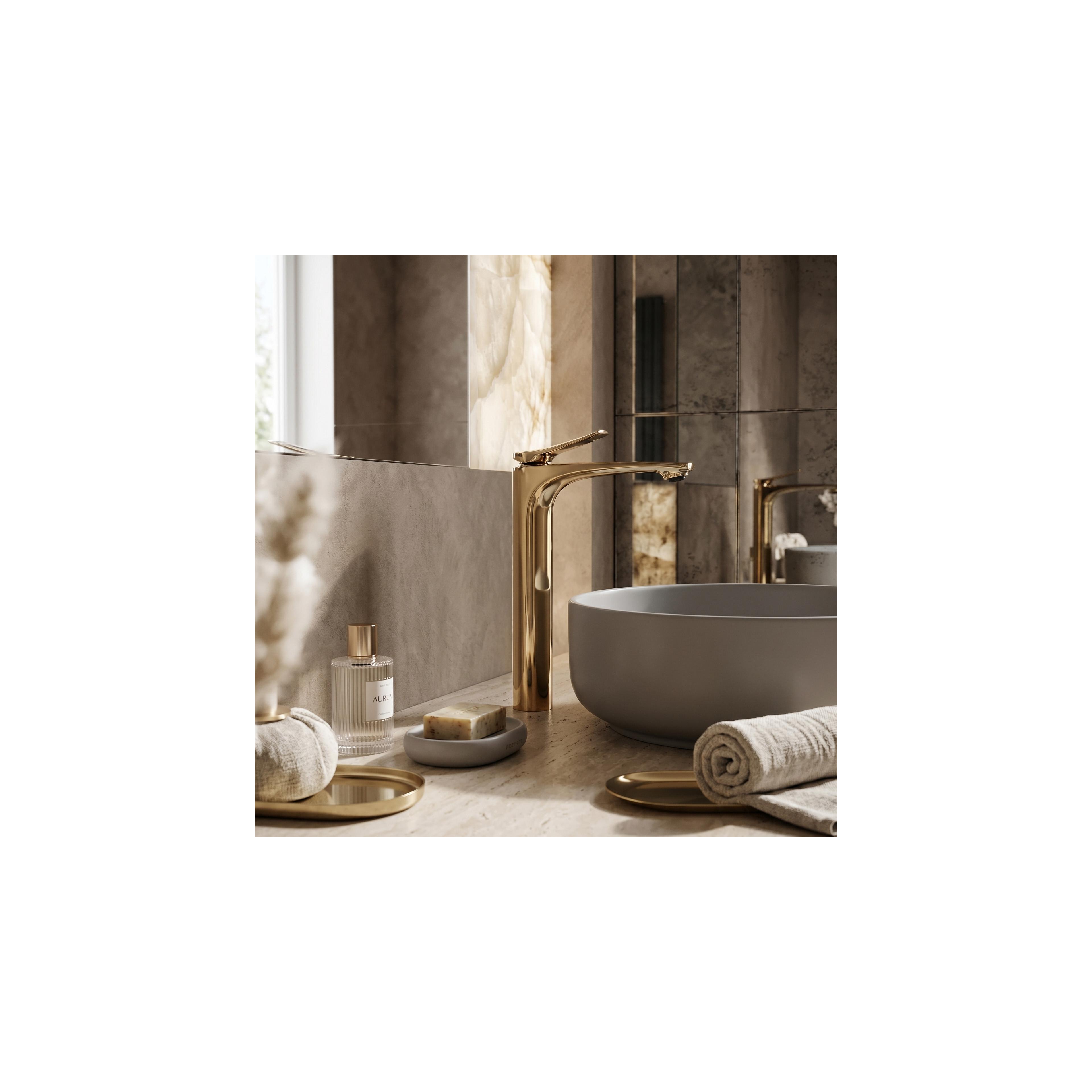 Смесител за мивка PREMIUM Rea Vision Gold High