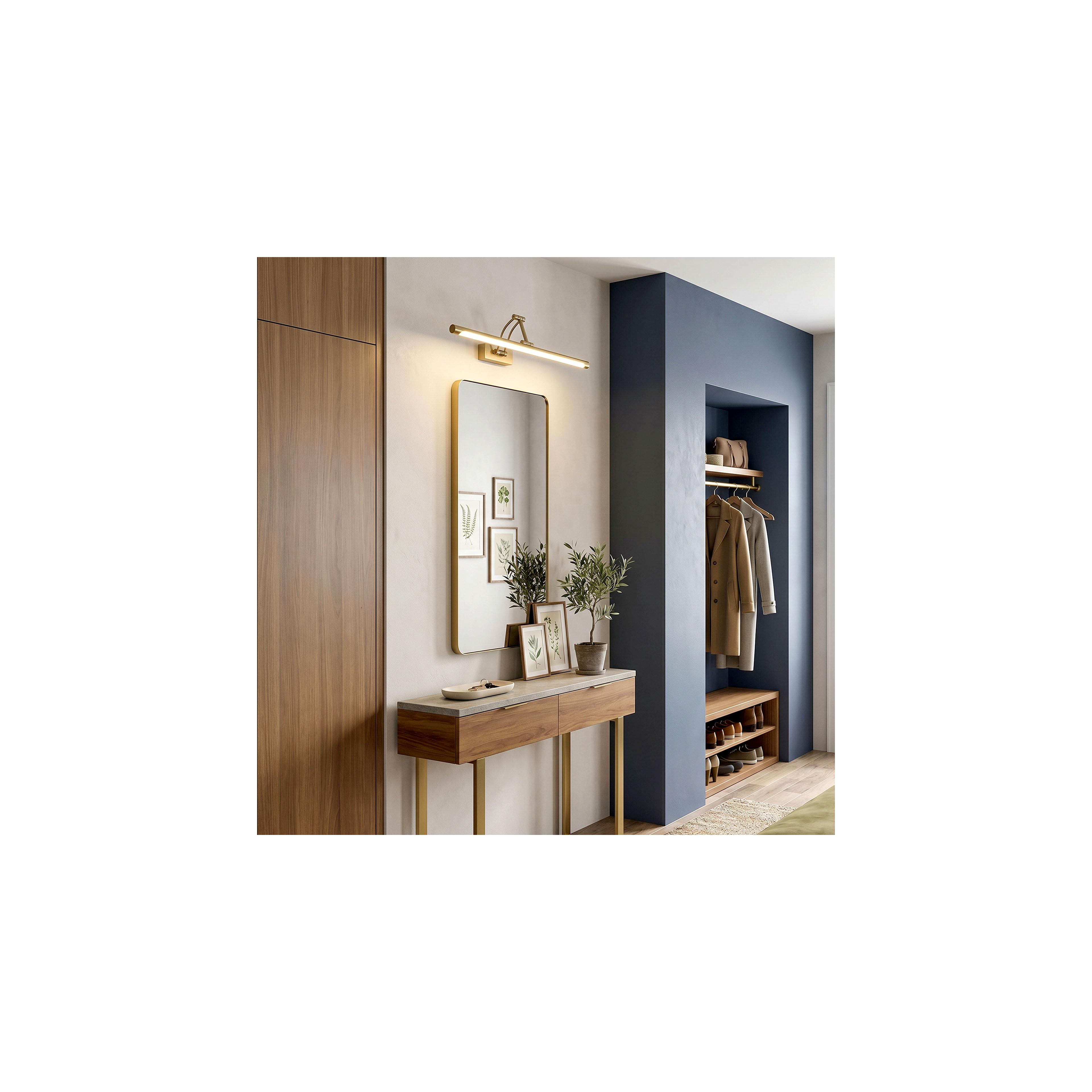 Bad LED-Wandleuchte SWE022-1W 42cm Brush Gold