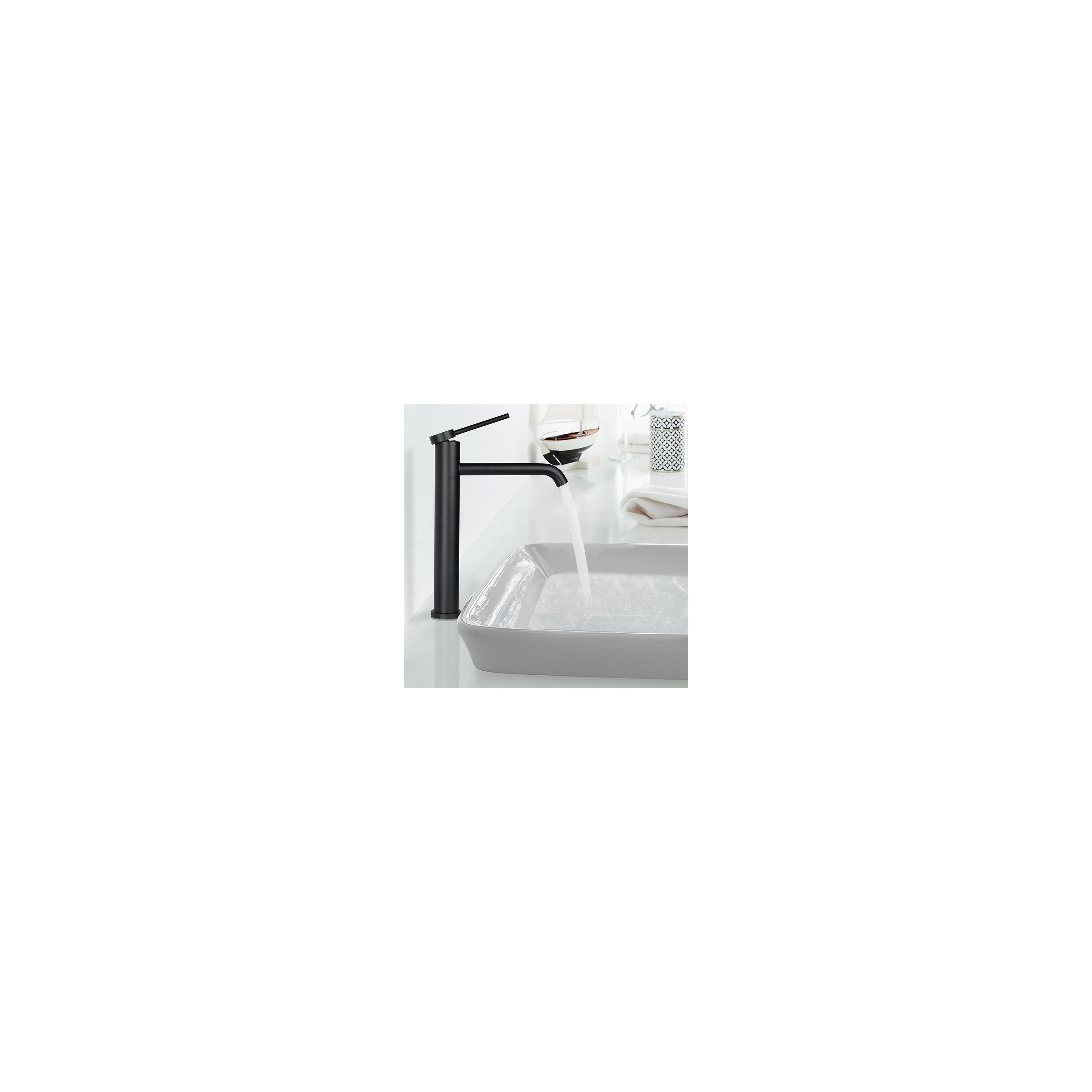 Bathroom faucet Rea CLIF BLACK MAT HIGH