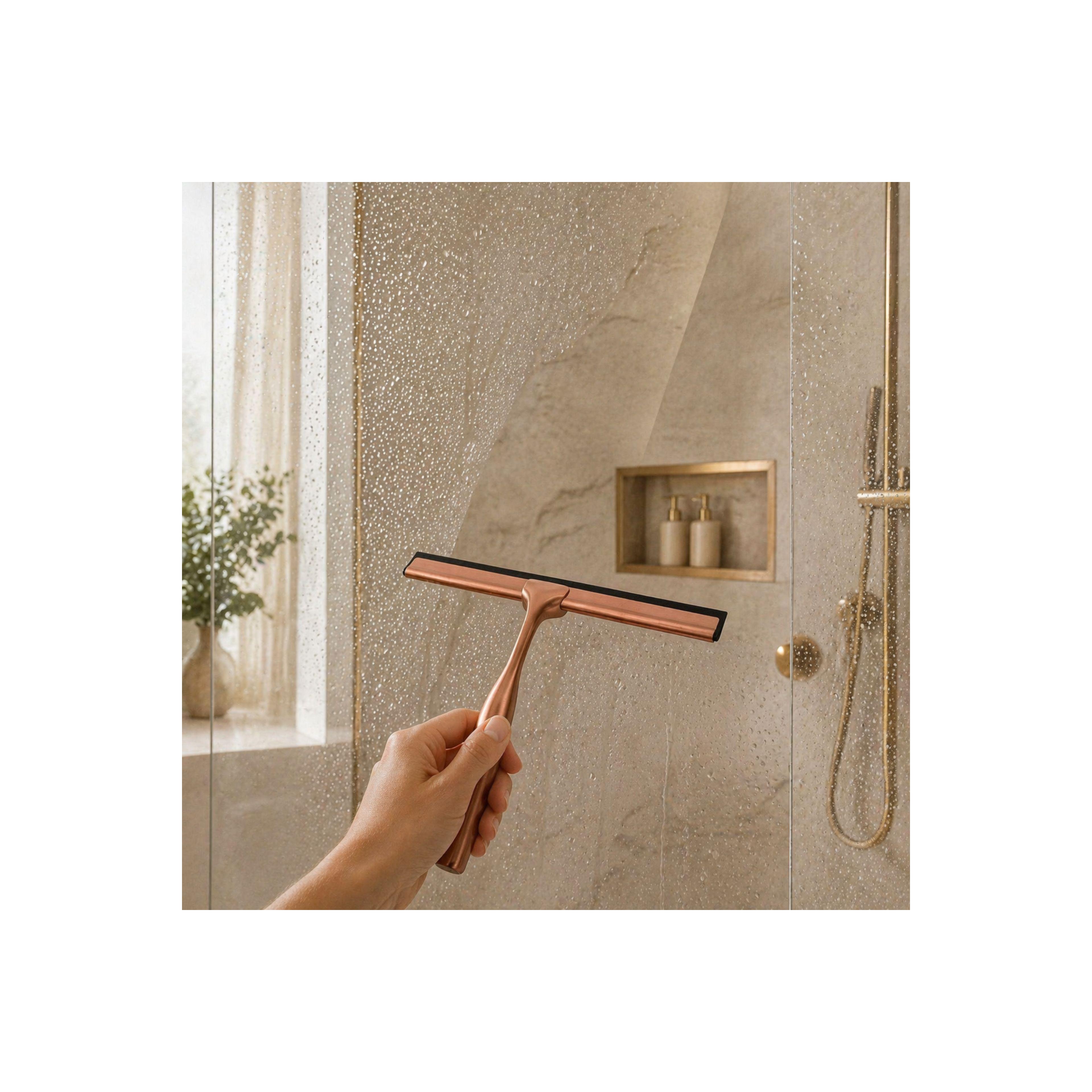 Bathroom squeegee Brush Copper