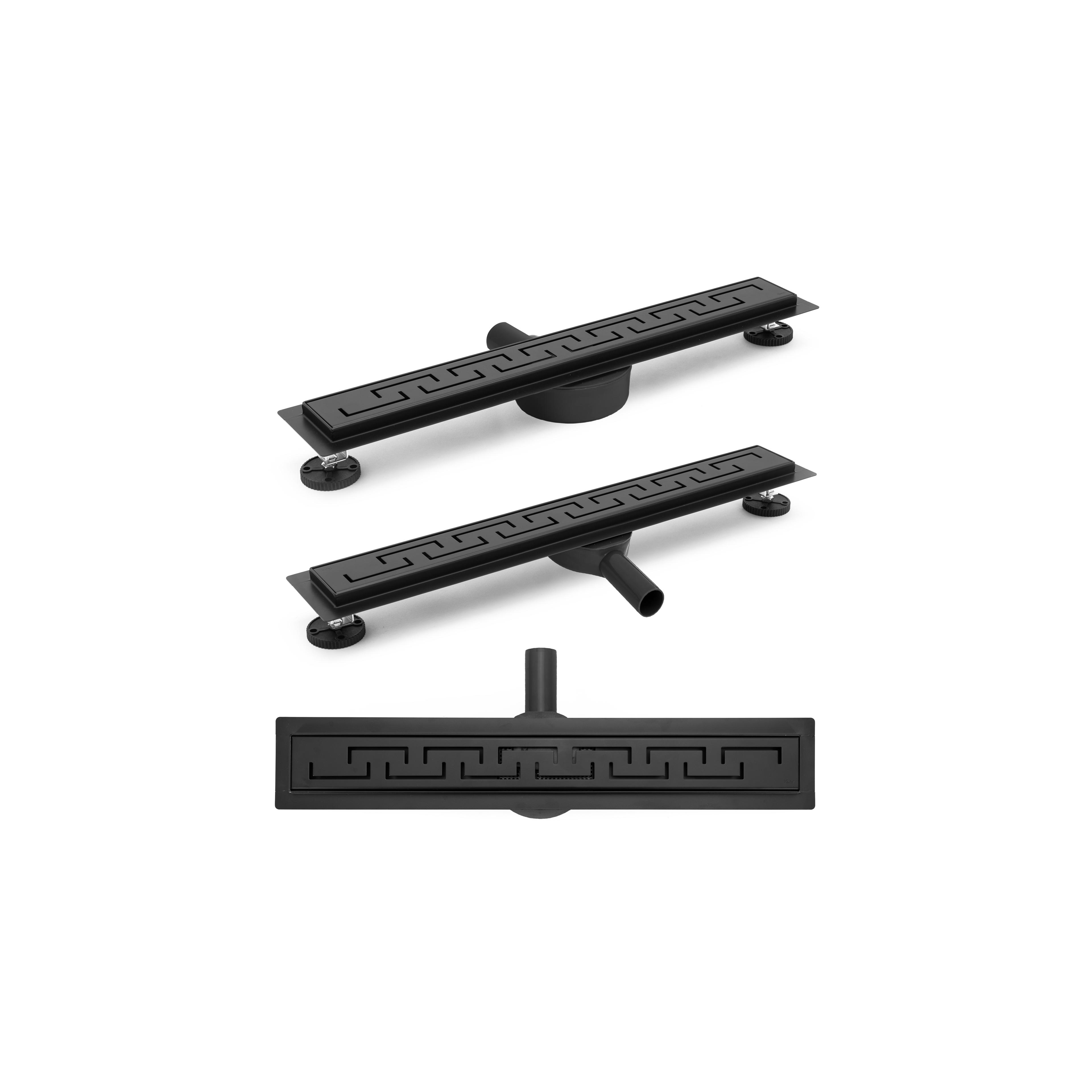 Drain linéaire Rea Greek PRO Black Mat 80