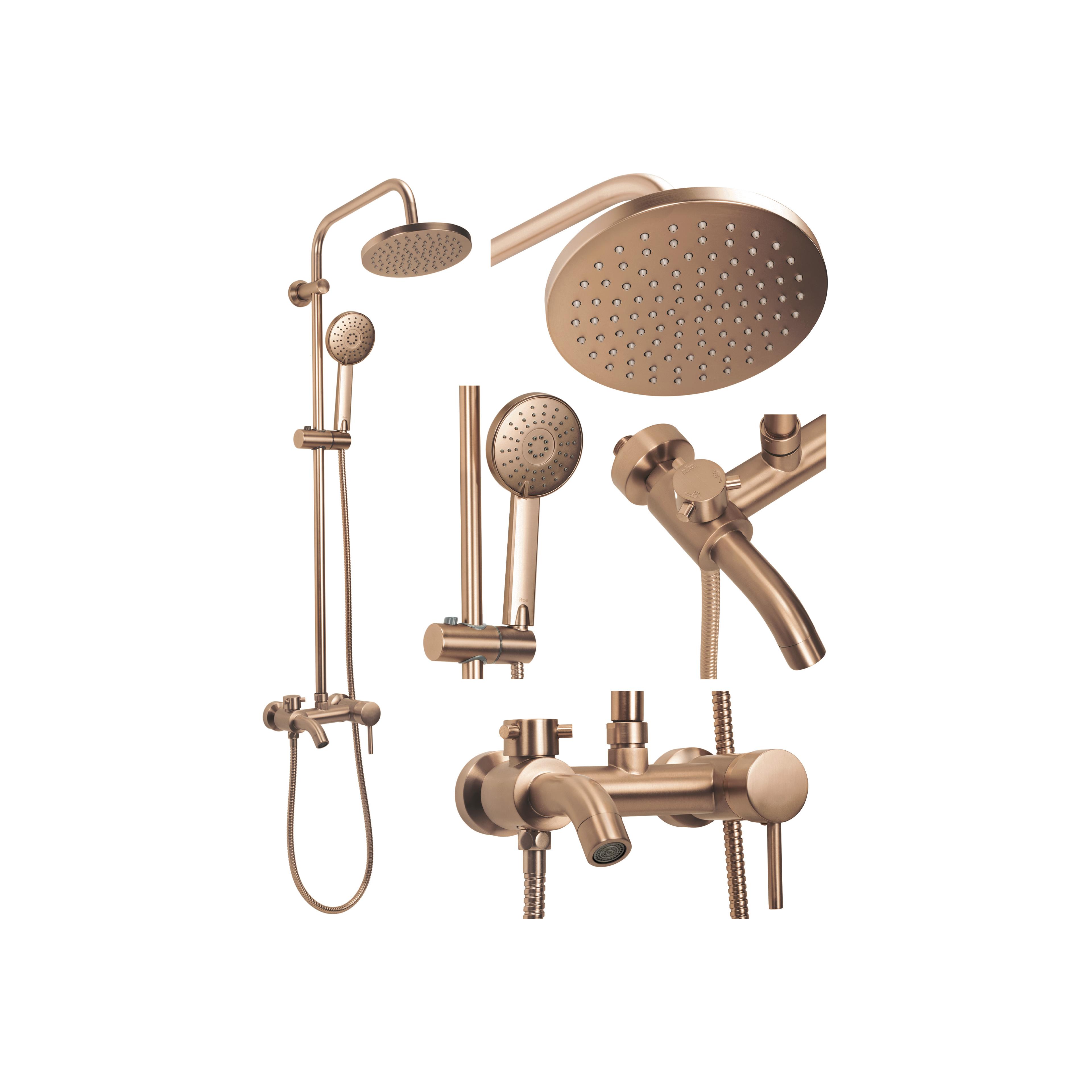 Kit de douche Rea Luis Brush Copper