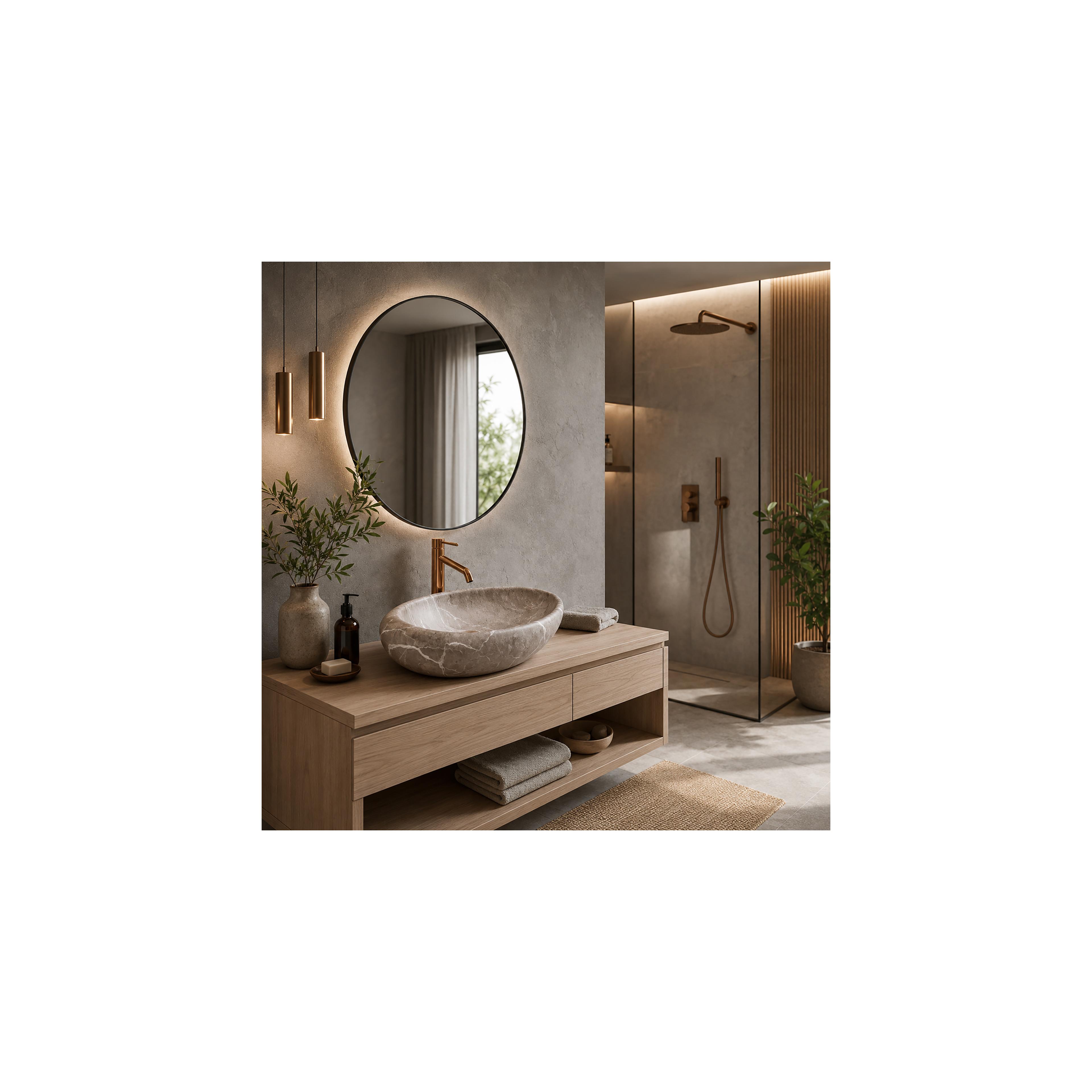 Aufsatzwaschbecken Rea Roxy B Stone NATURE