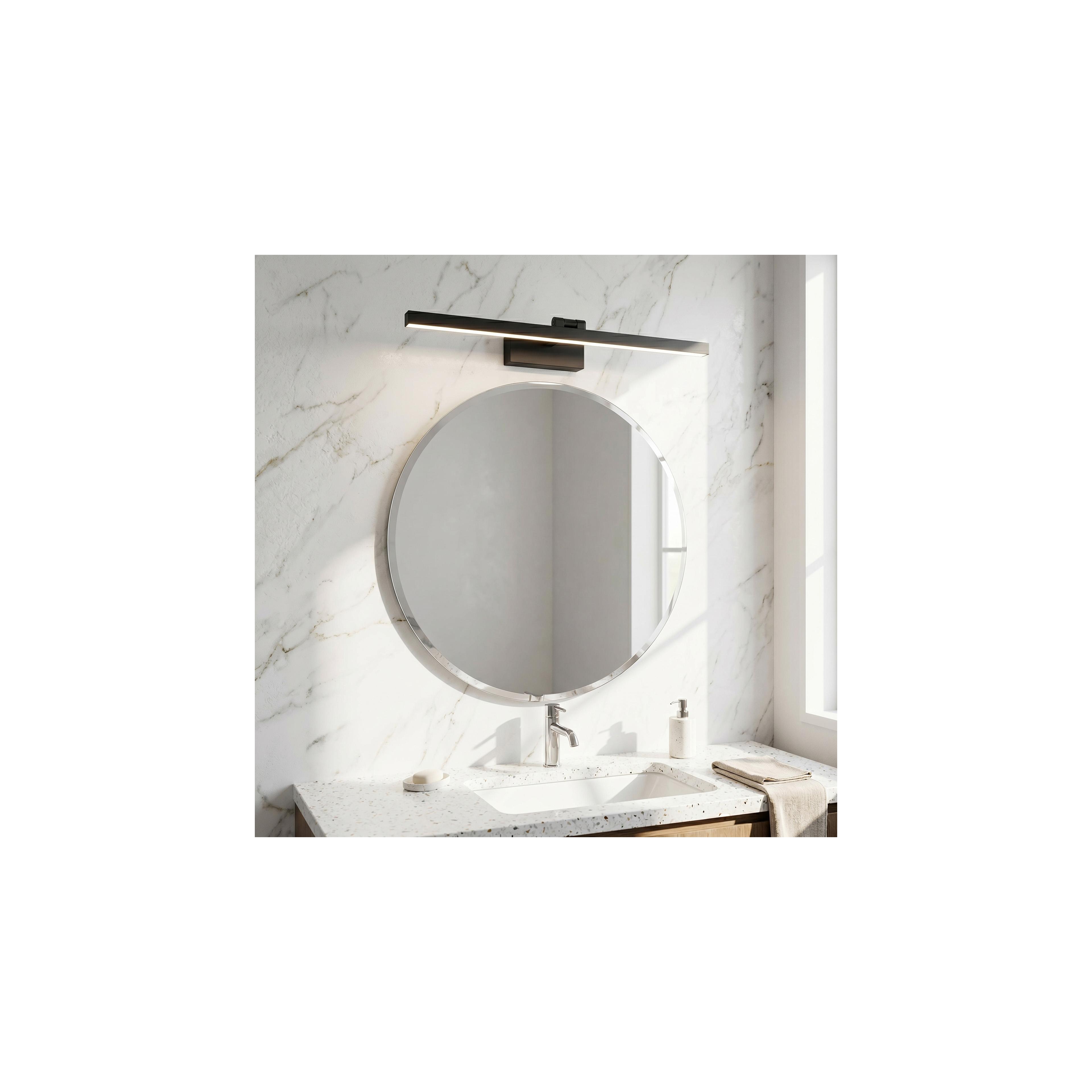 Kupatilska zidna LED lampa APP1867-1W 60 cm Black
