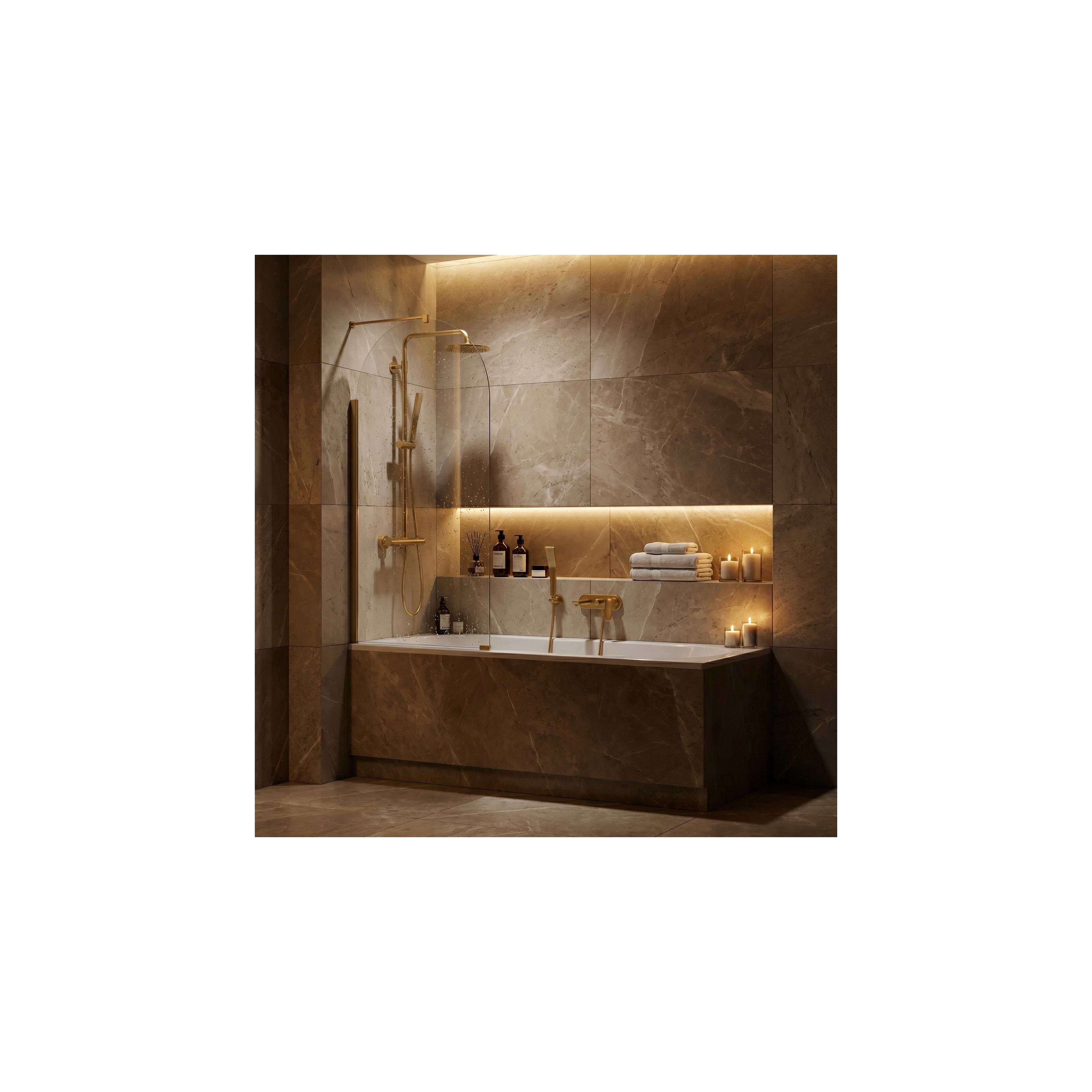 Bathtub screen Rea Travis Gold Brush 80