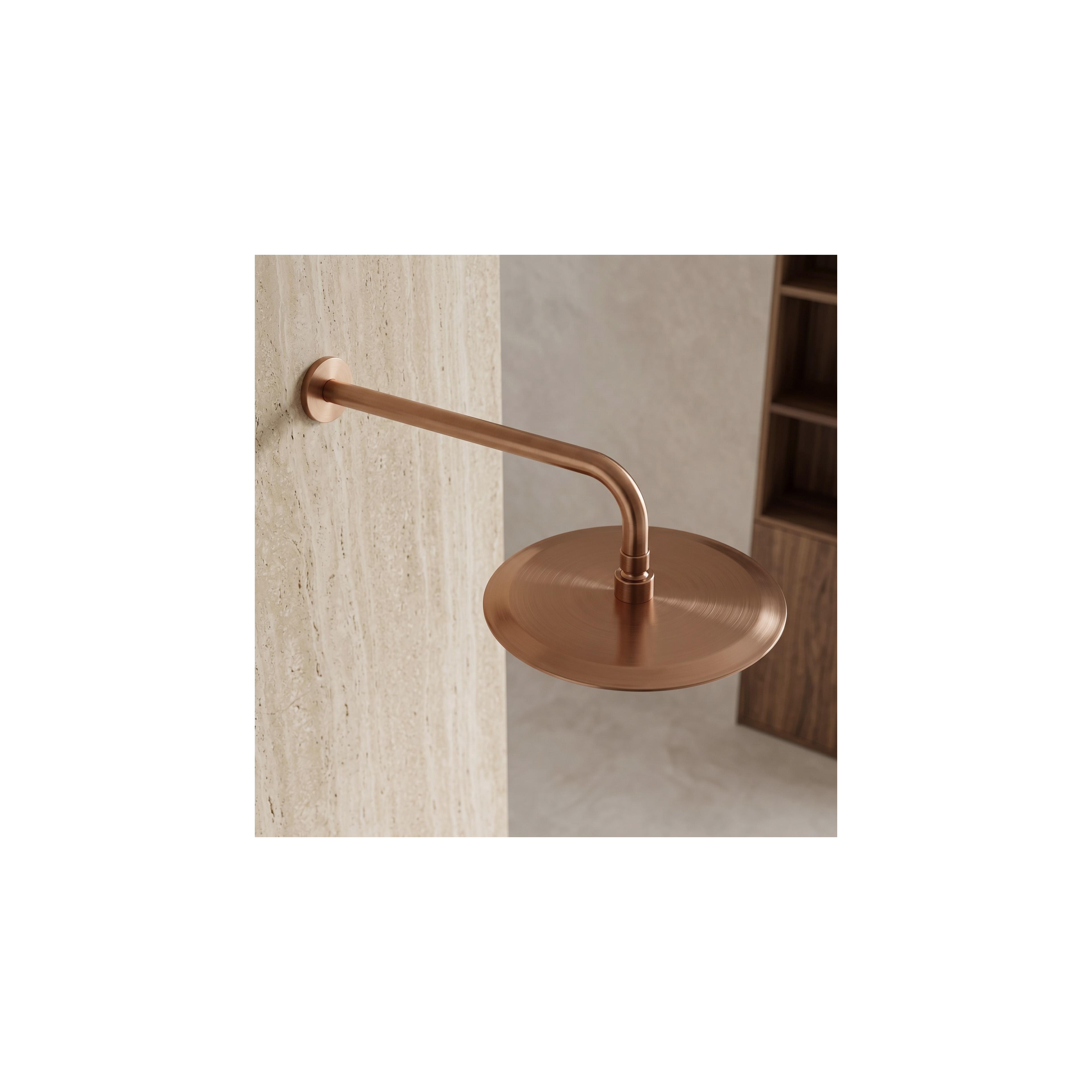 Runde Regendusche REA JS-P014BRG 25cm Brush Copper