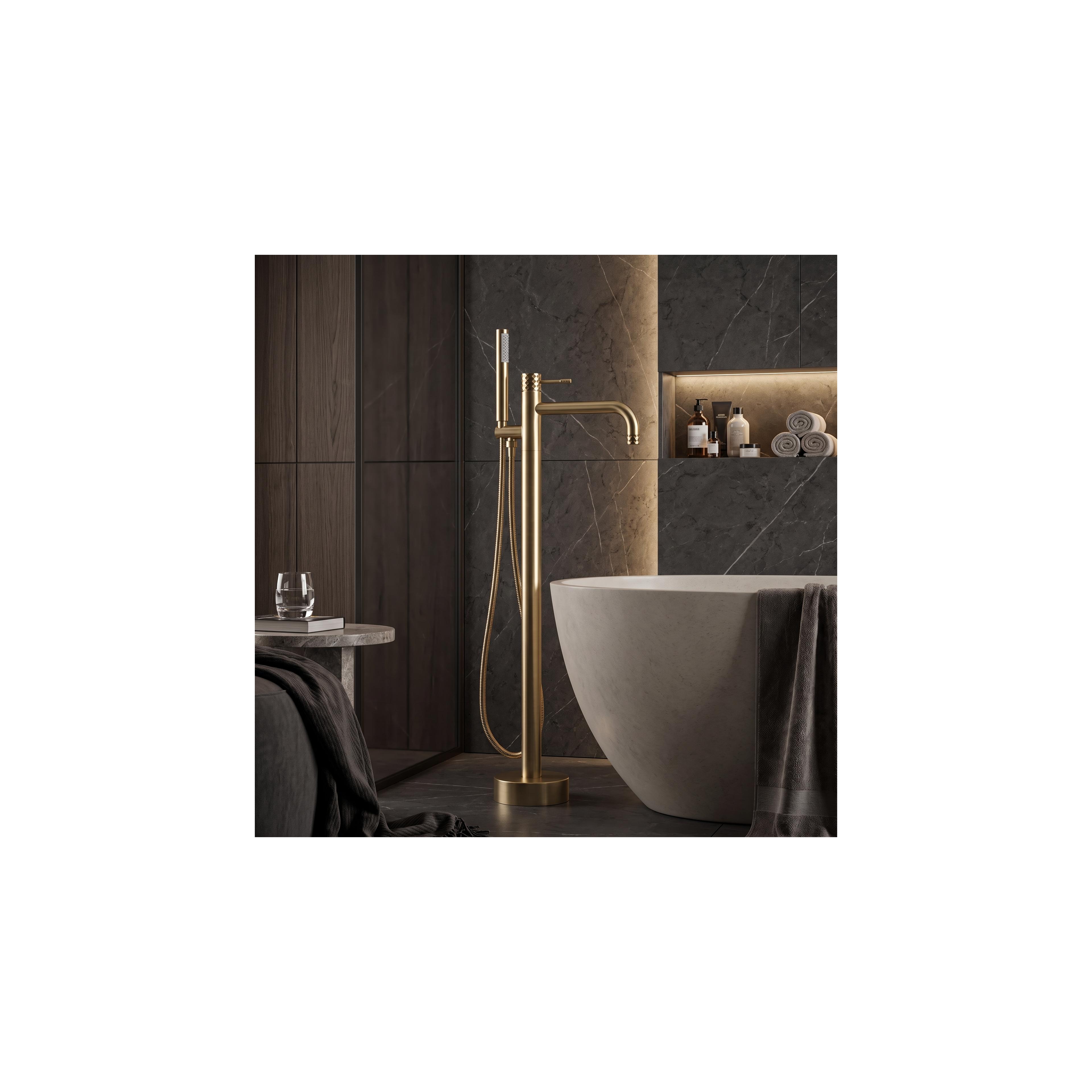 Vabalt seisev segisti Rea Lungo Diamond Brush Gold