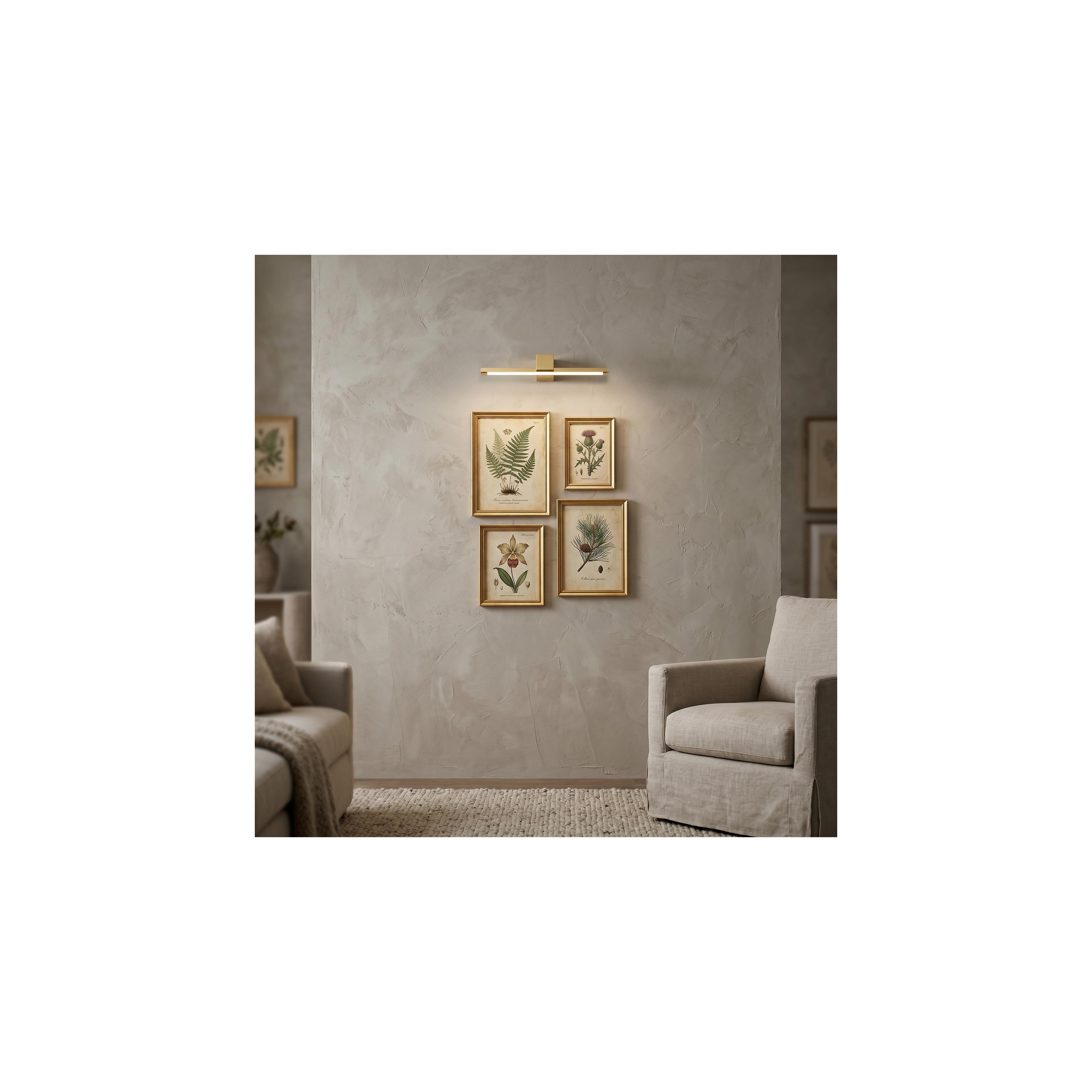 Badrum vägg LED-lampa SWE043-1W 40cm GOLD