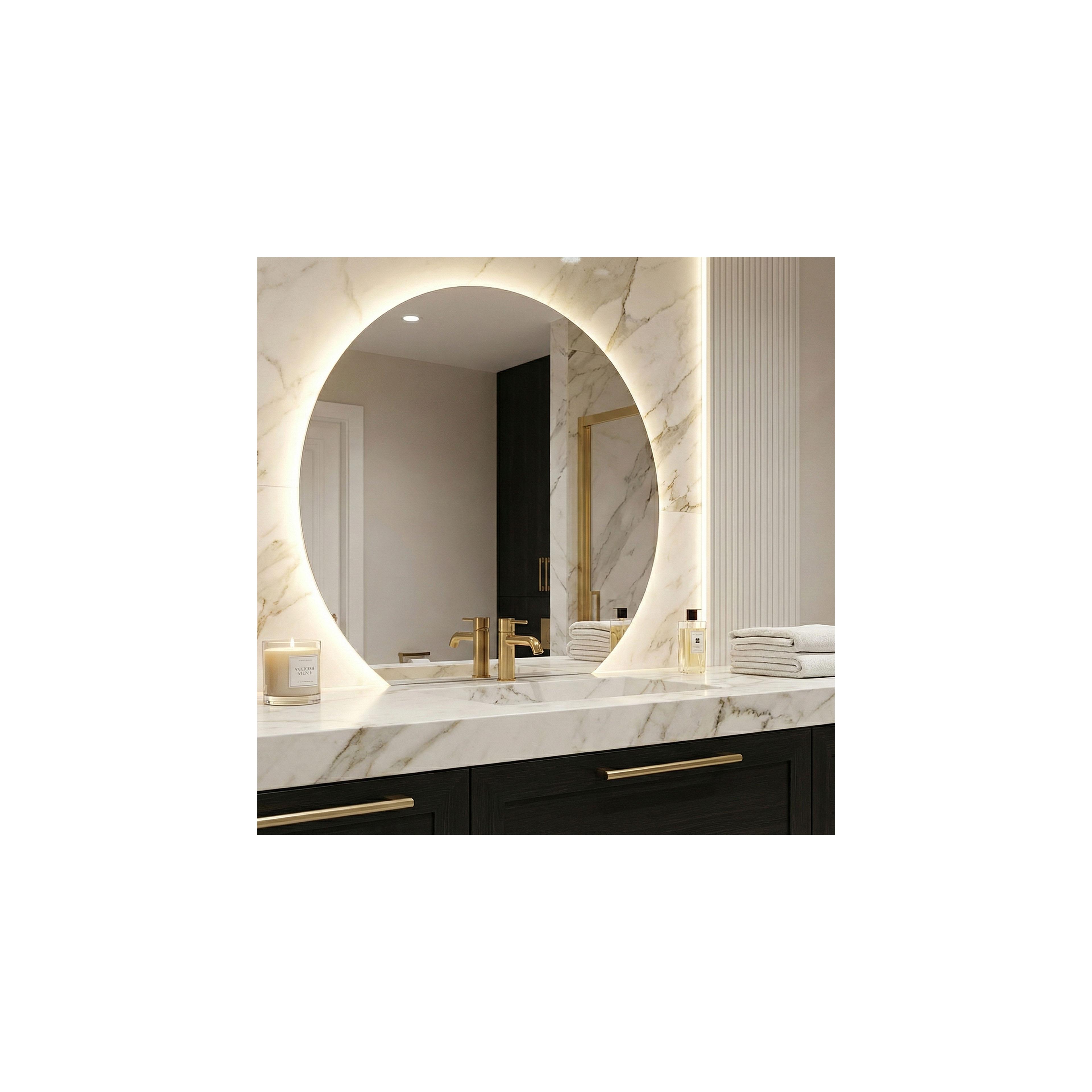 Miroir LED 100cm Fabio