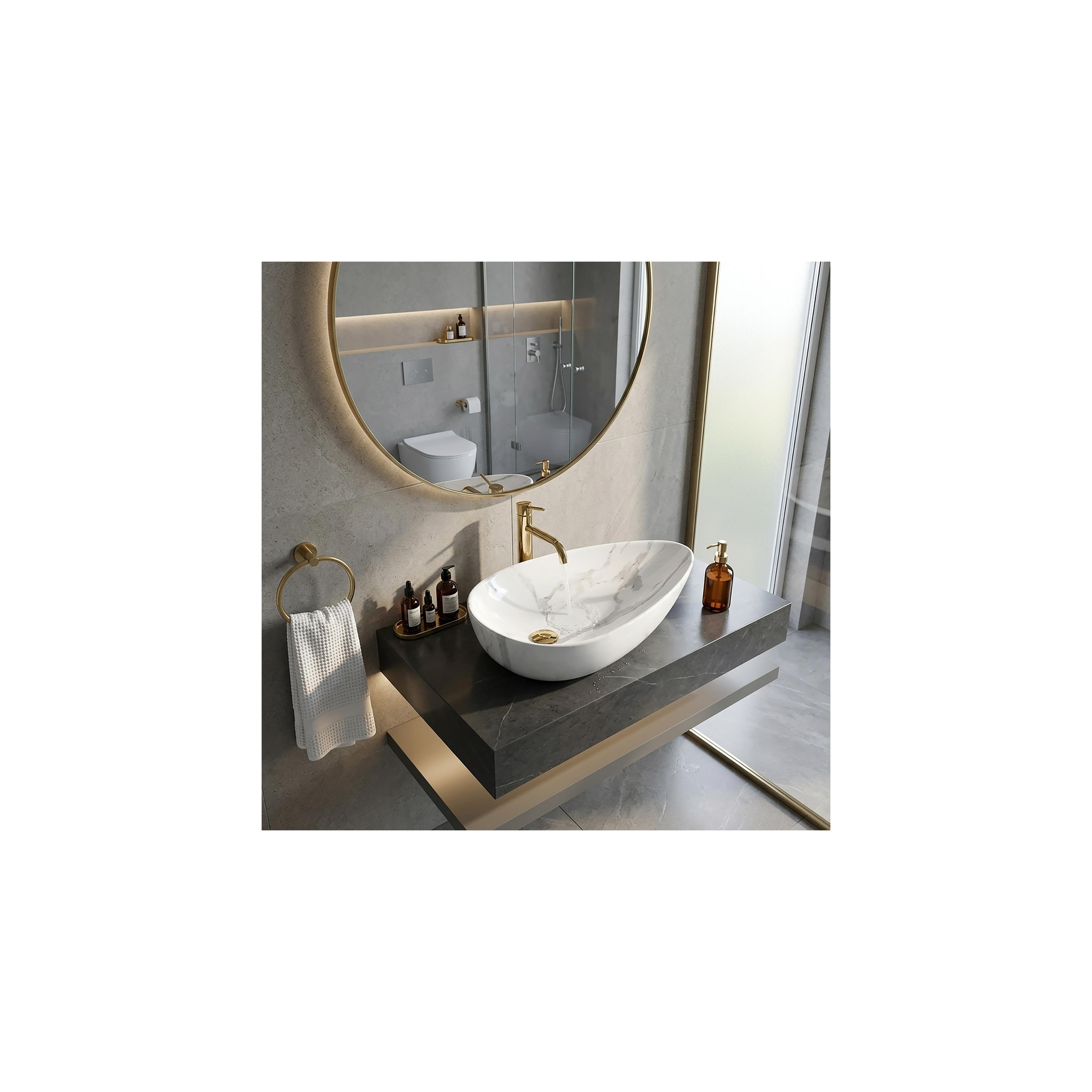 Lavoar pentru blat Rea Greta 65 Bianco Shiny