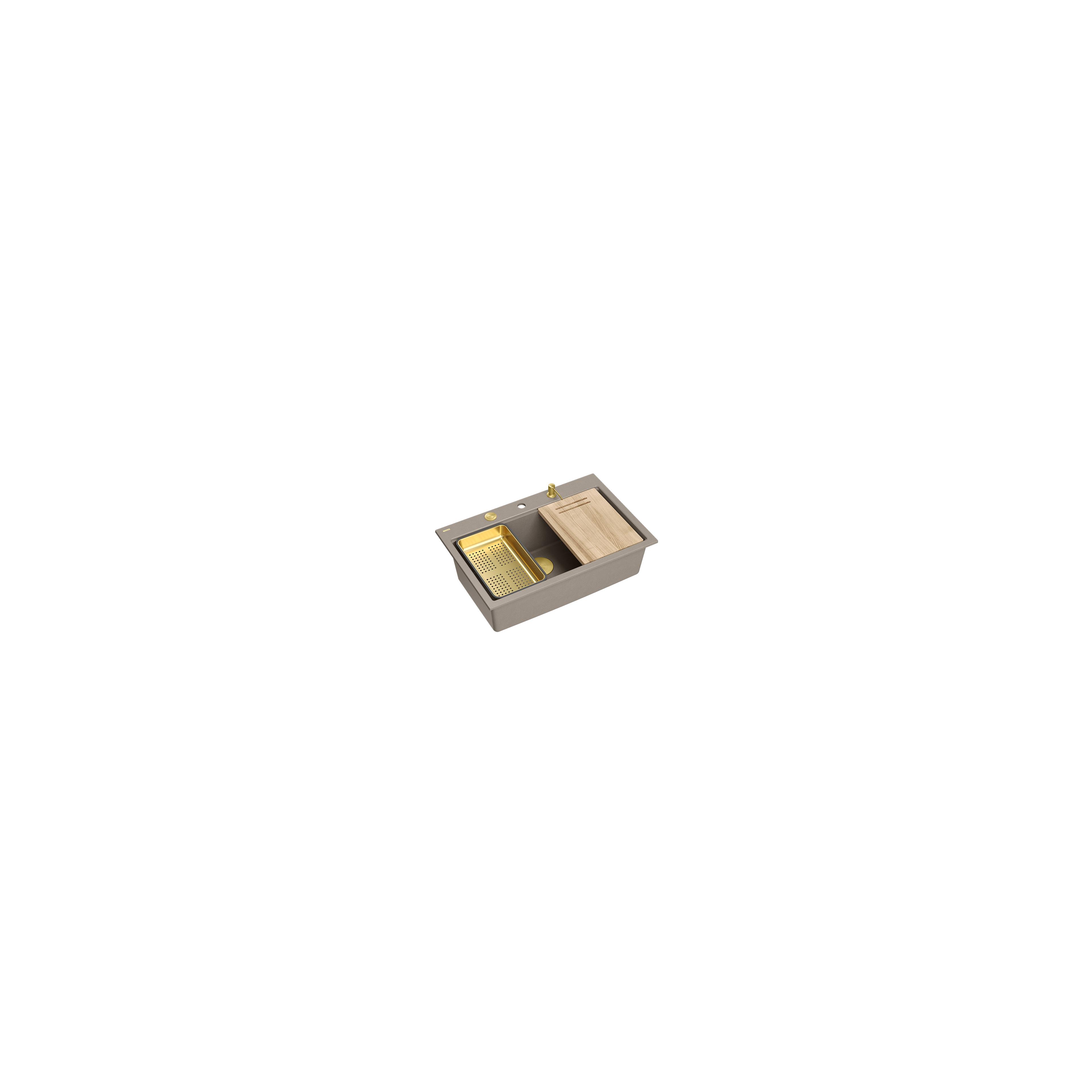 évier en granit MARC 110 WORKSTATION Beige