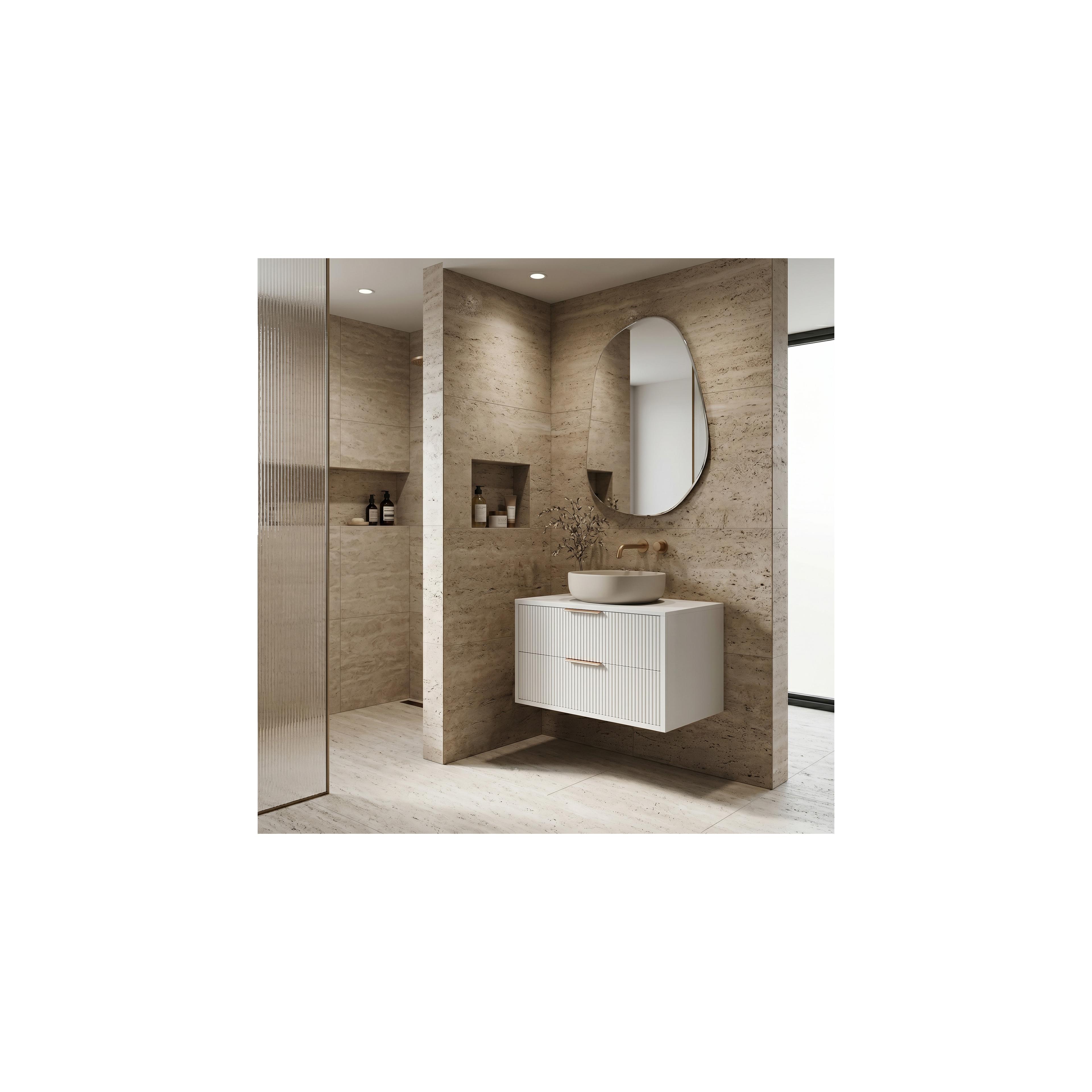 Bathroom vanity cabinet Rea Mono 80cm White