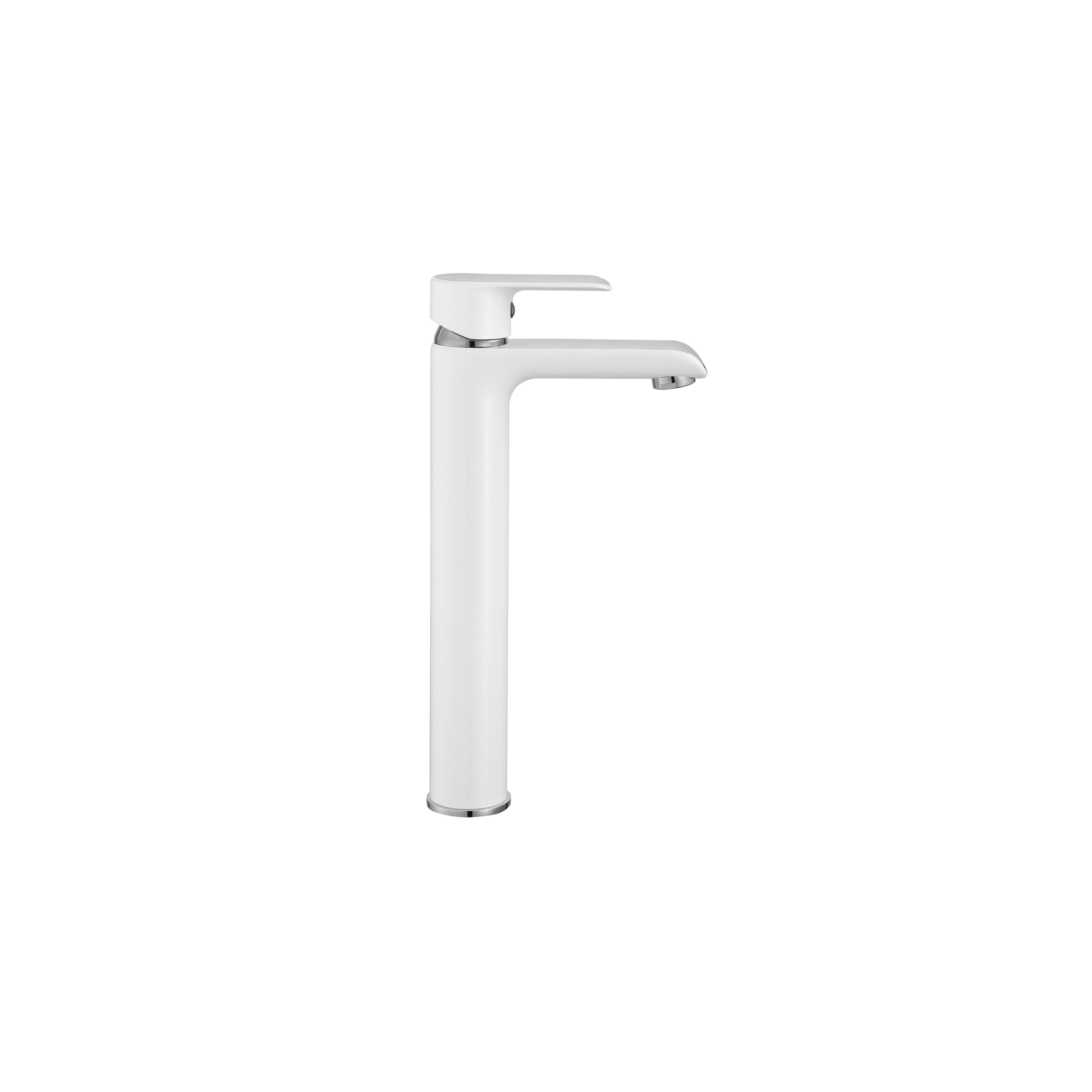 Смесител за мивка  REA Bloom White Chrom high