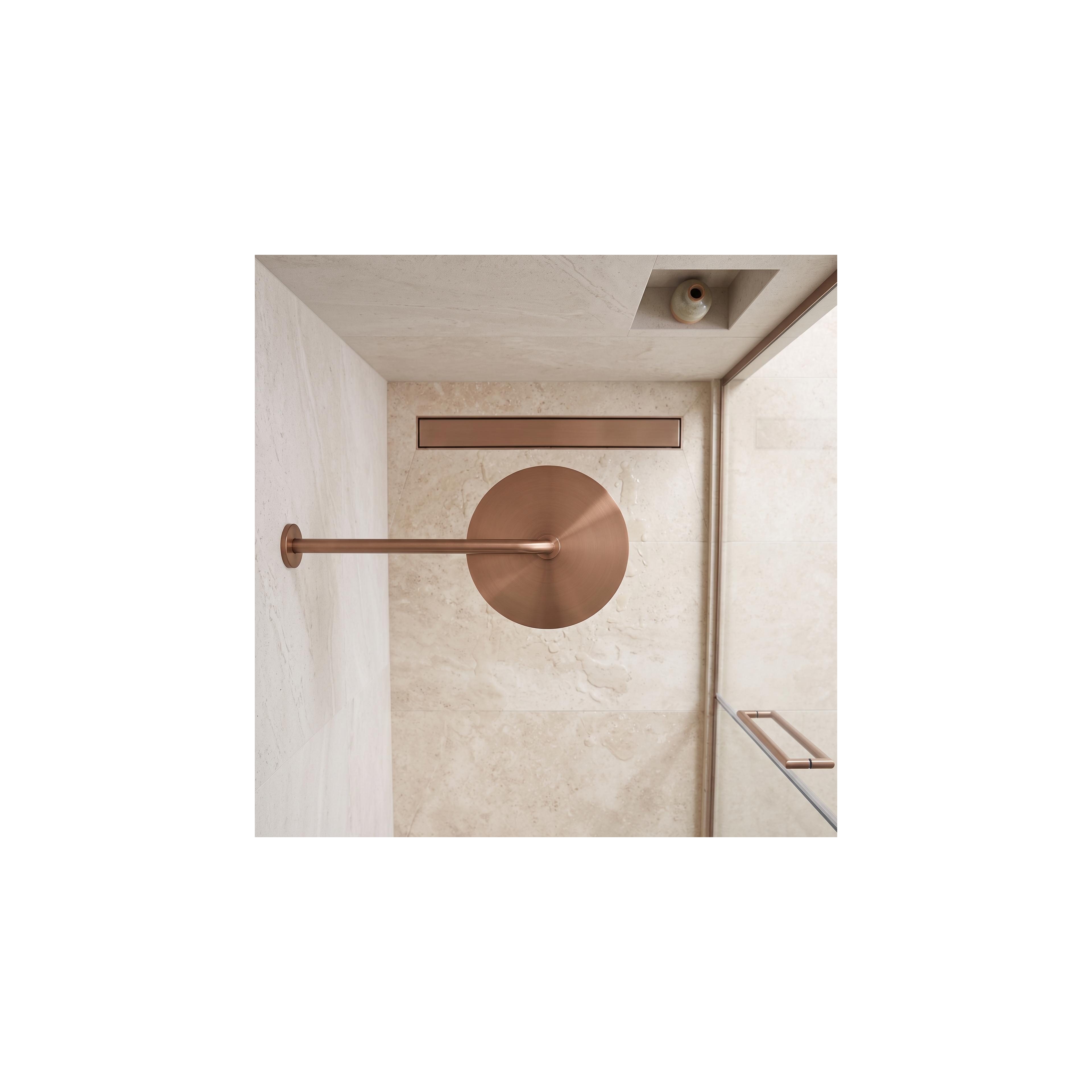 Кръгло рамо за душ пита REA JS-9021 40cm Brush copper