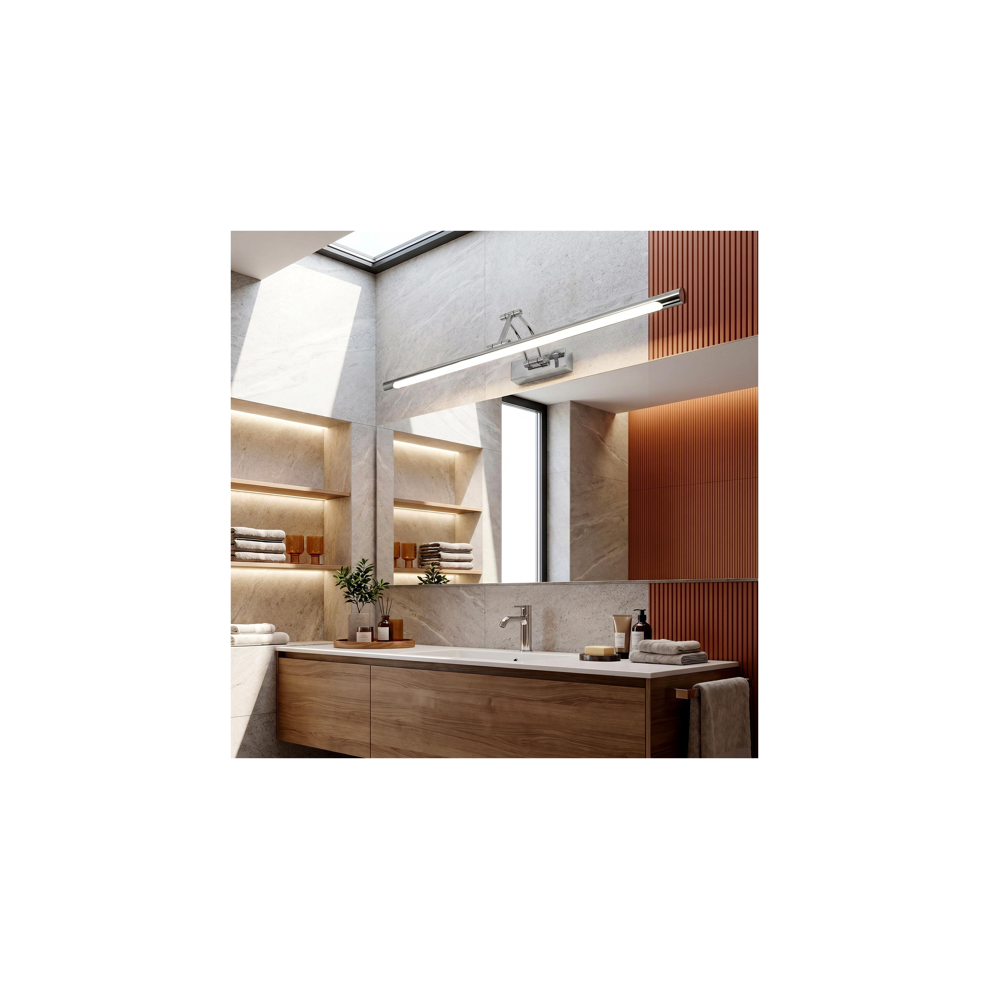 Badrum vägg LED-lampa SWE018-1W 80cm Chrome
