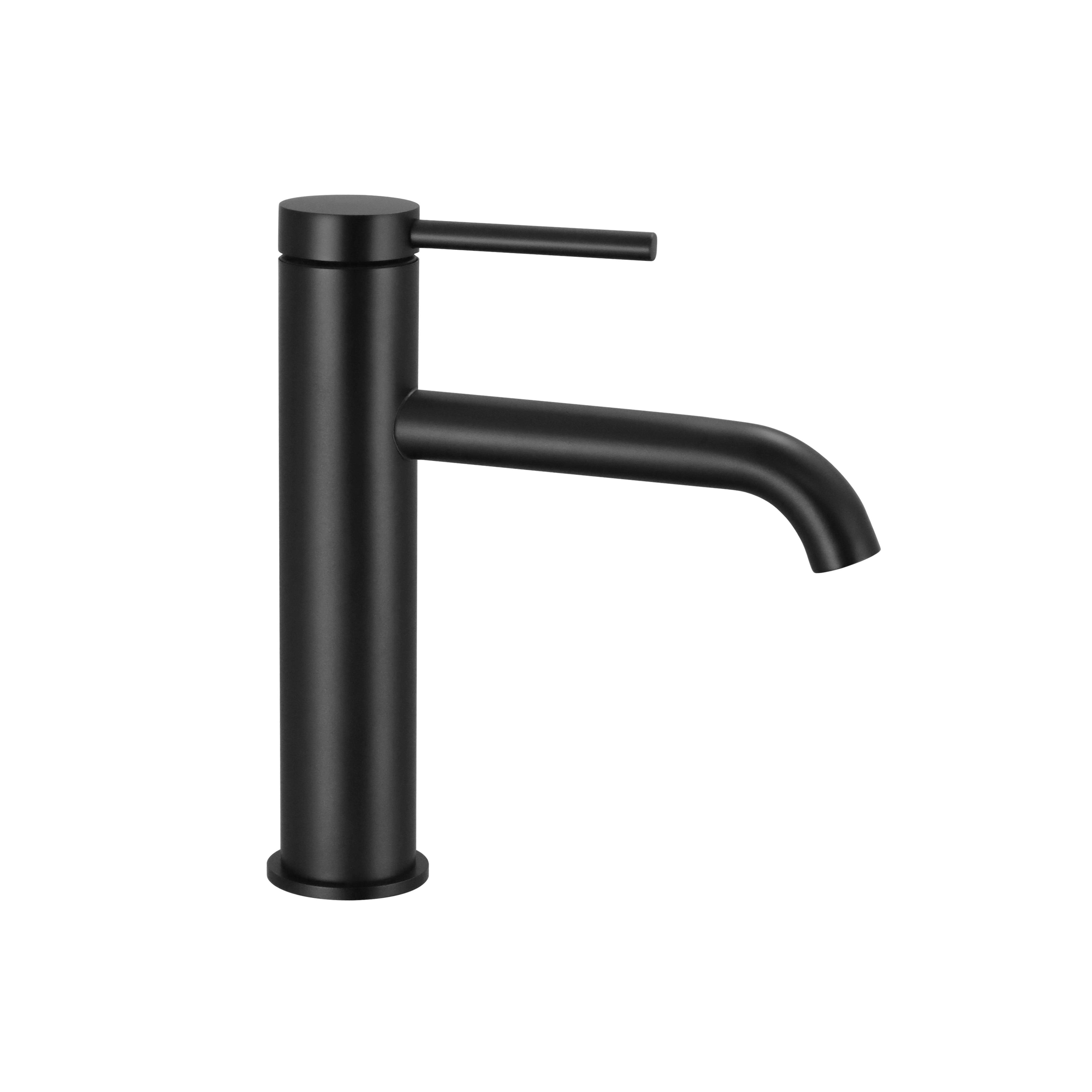 Bateria umywalkowa REA CLIF CZARNA NISKA