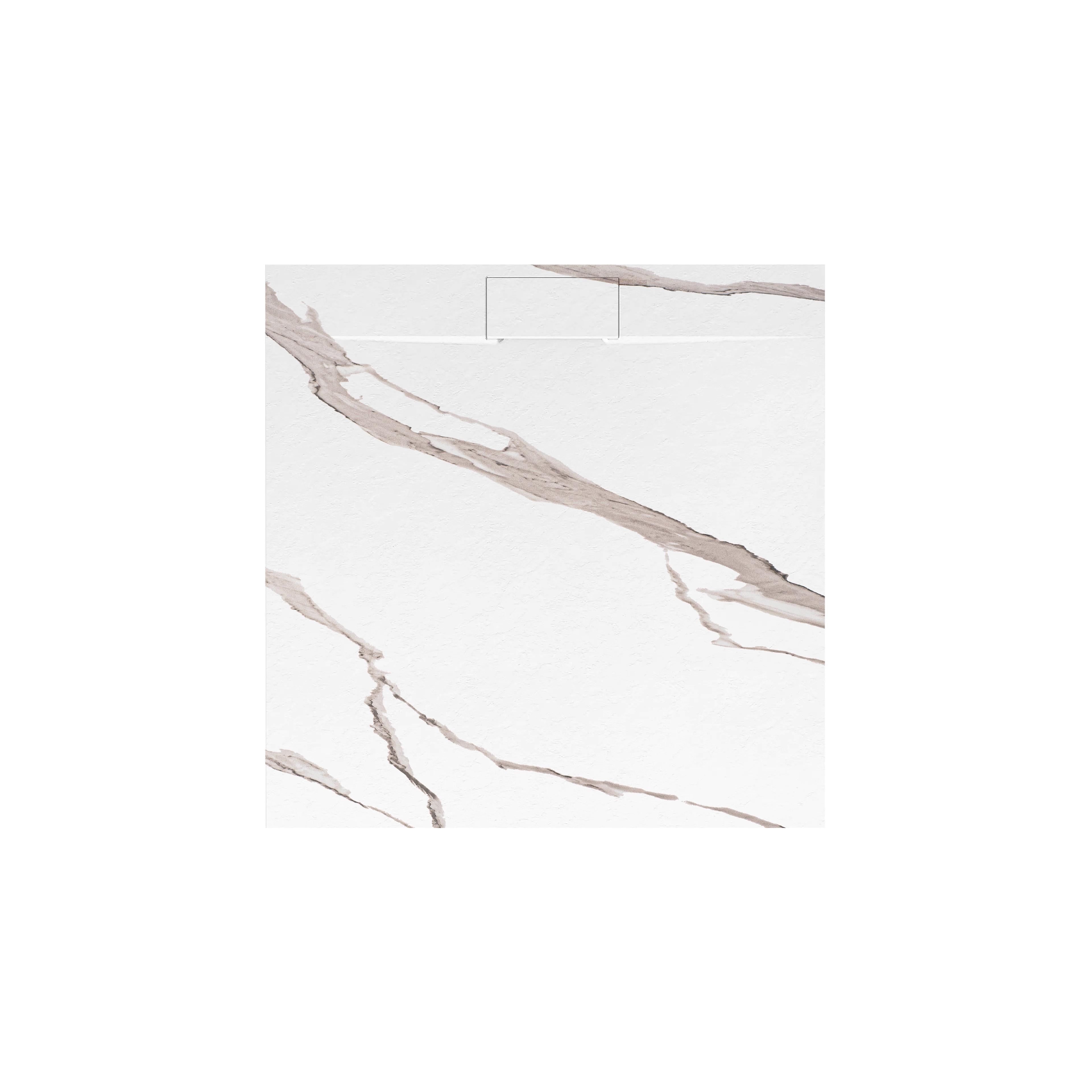 Duschtasse Bazalt CARRARA WHITE 90x90