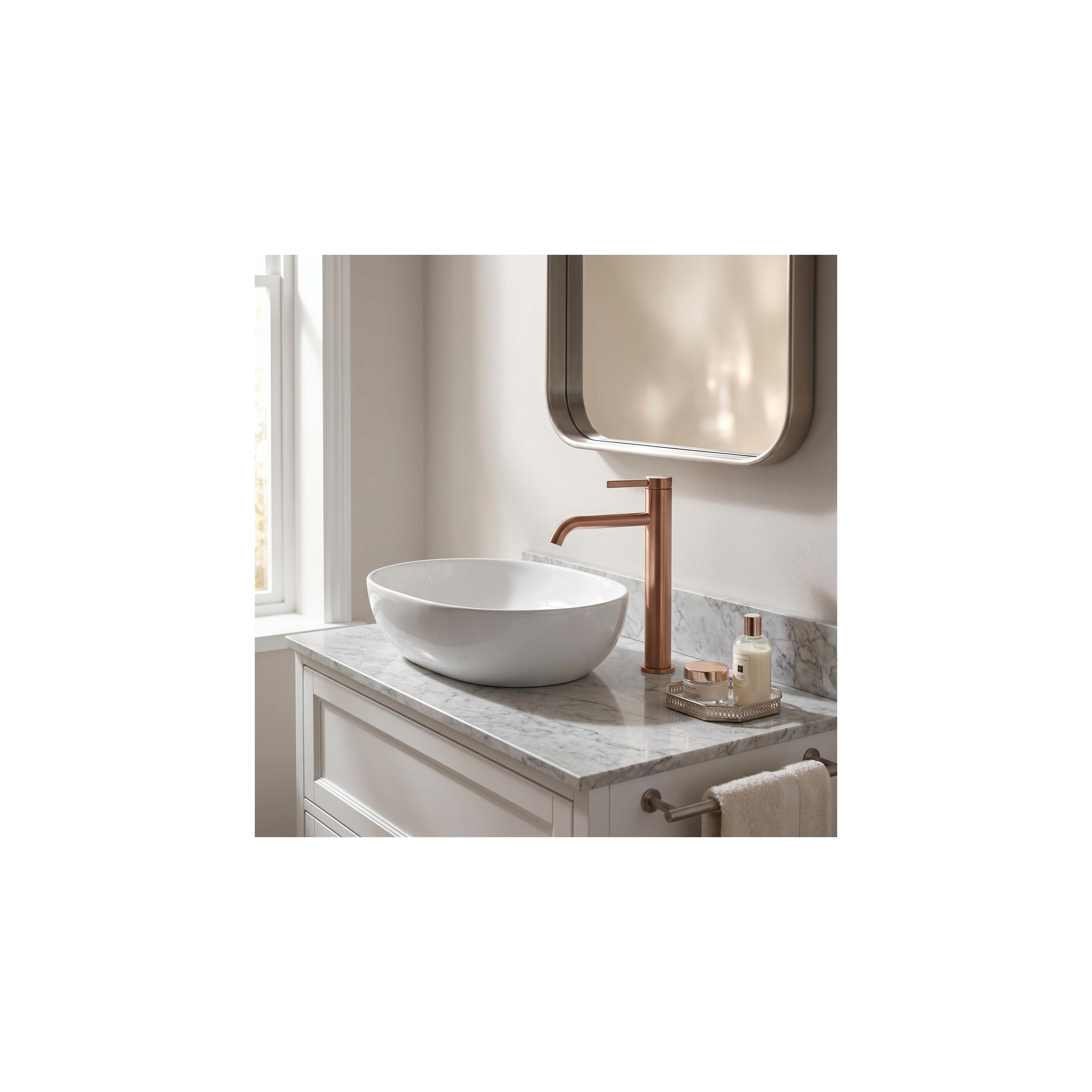 Waschbeckenarmatur Rea Rivo Brush Copper