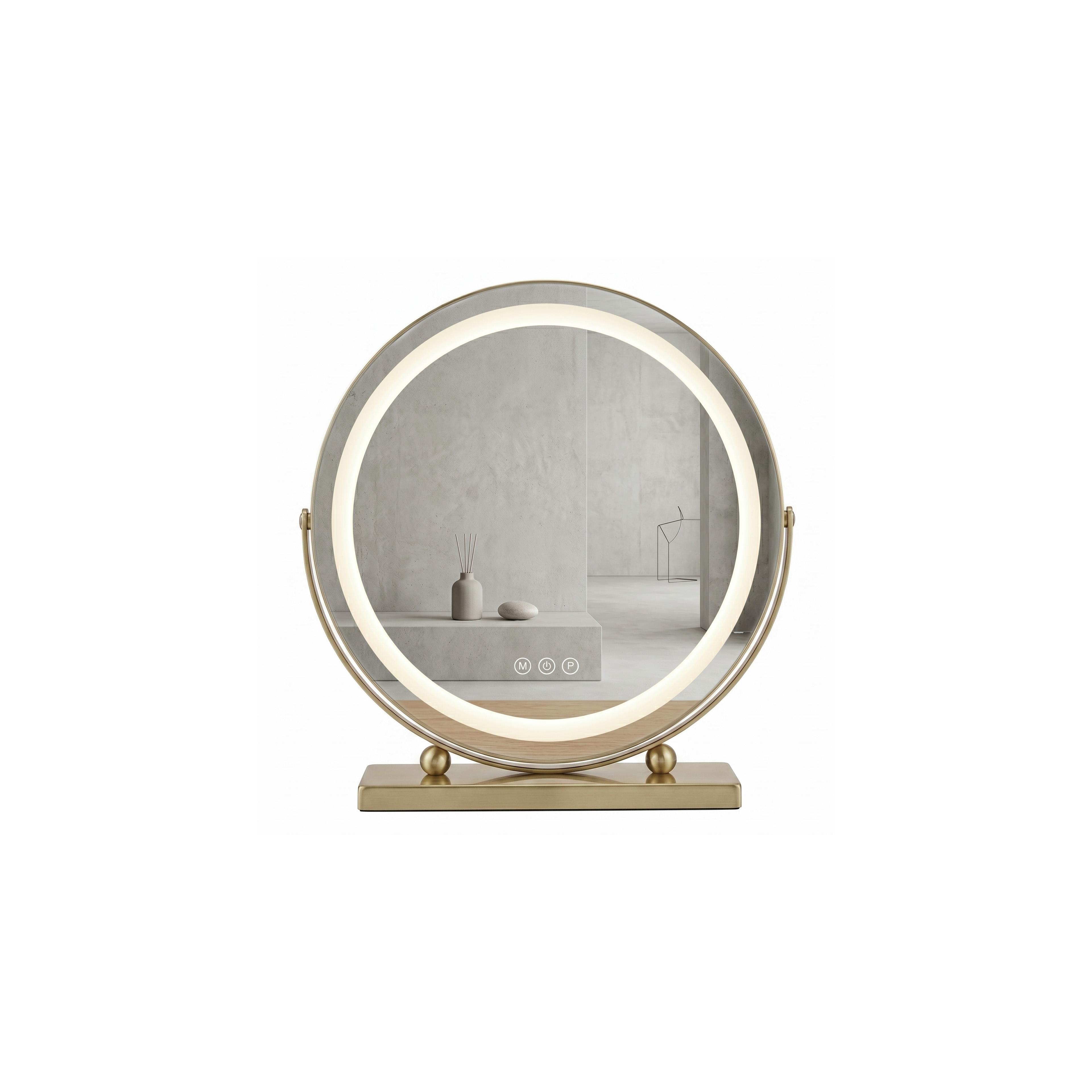 Зеркало LED MAKE-UP L.Gold 40 cm