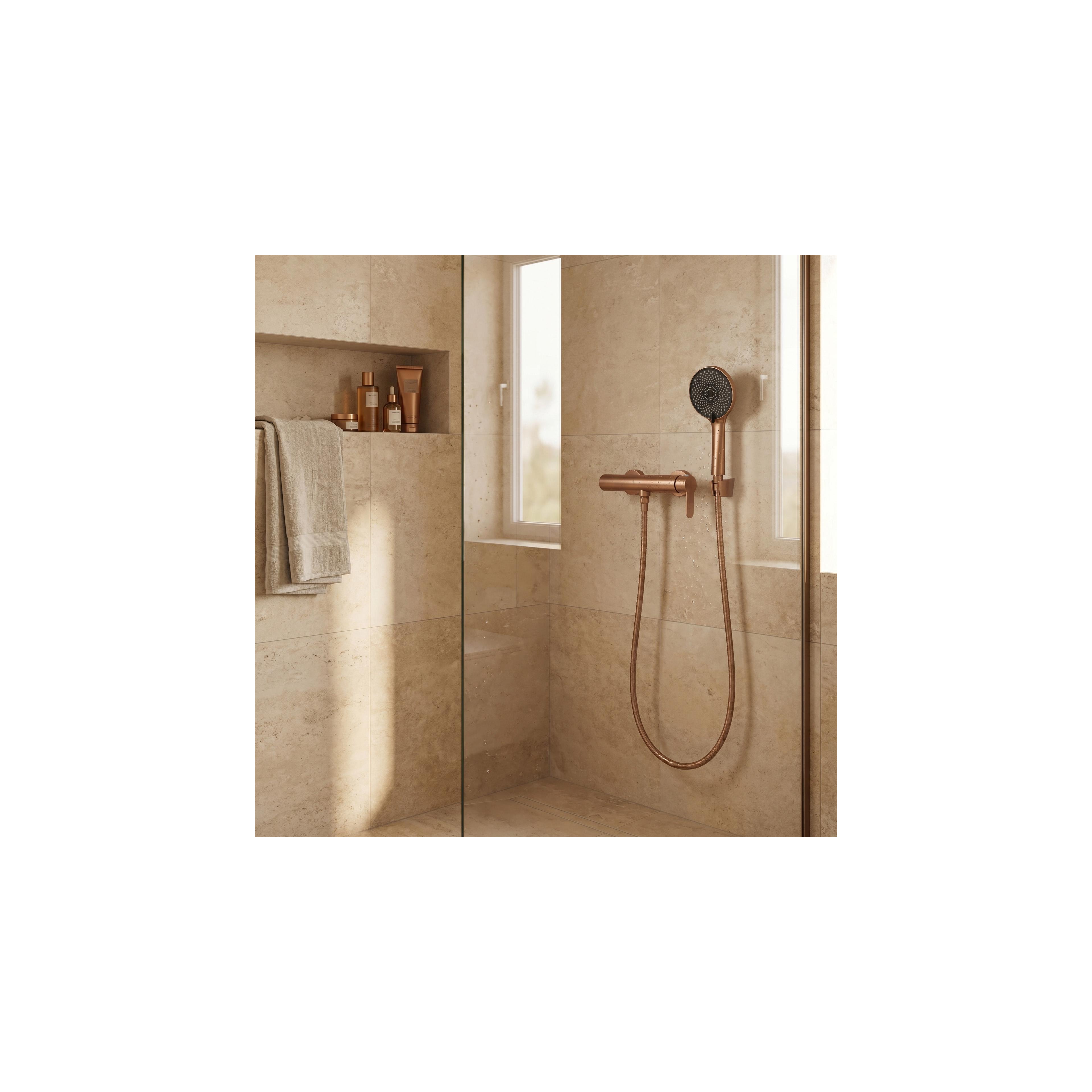 Baterie de duș REA Arcos Brush Copper