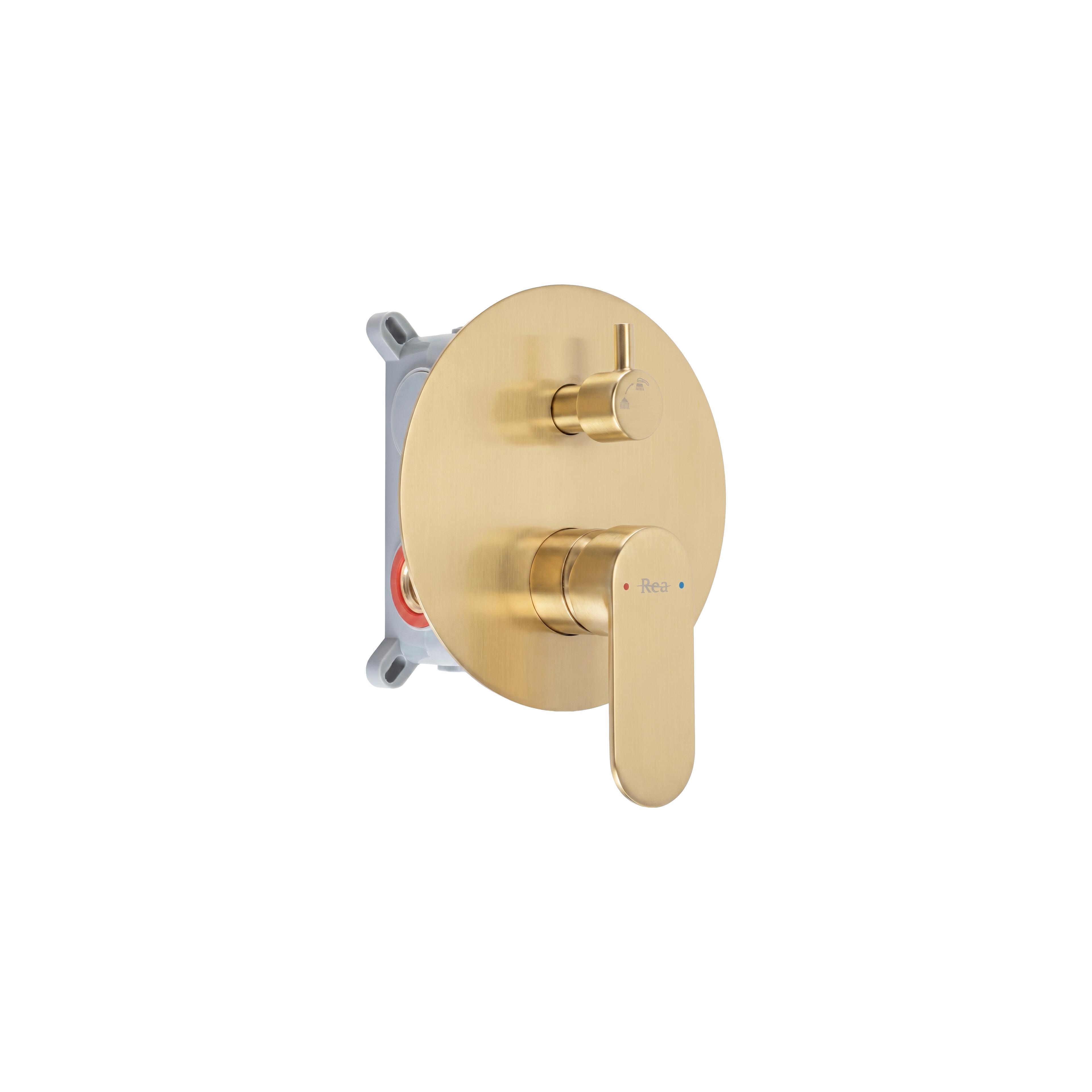 Komplet tuša u ravnini Rea Drop Brush Gold + BOX
