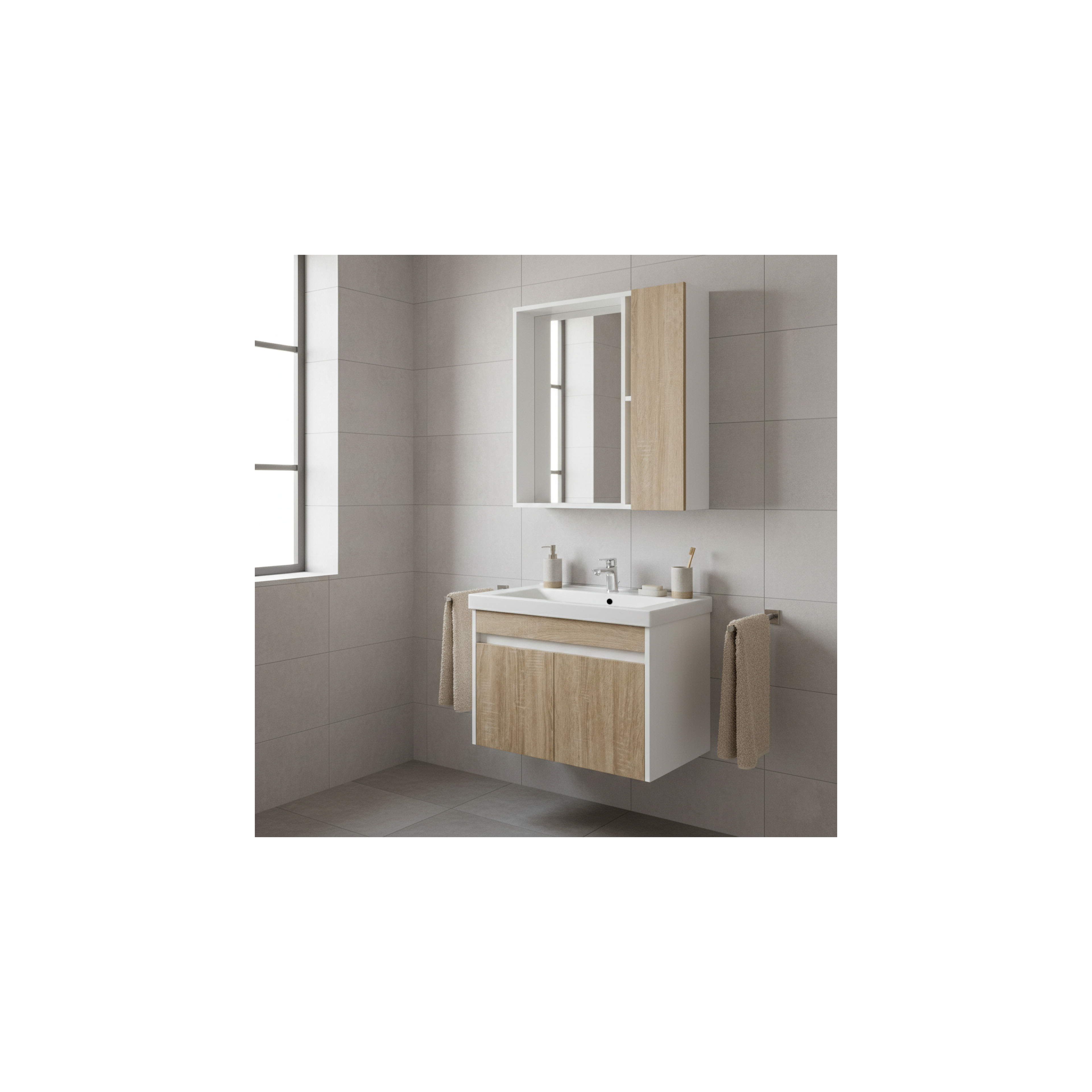 Faro 60 cm bathroom furniture set