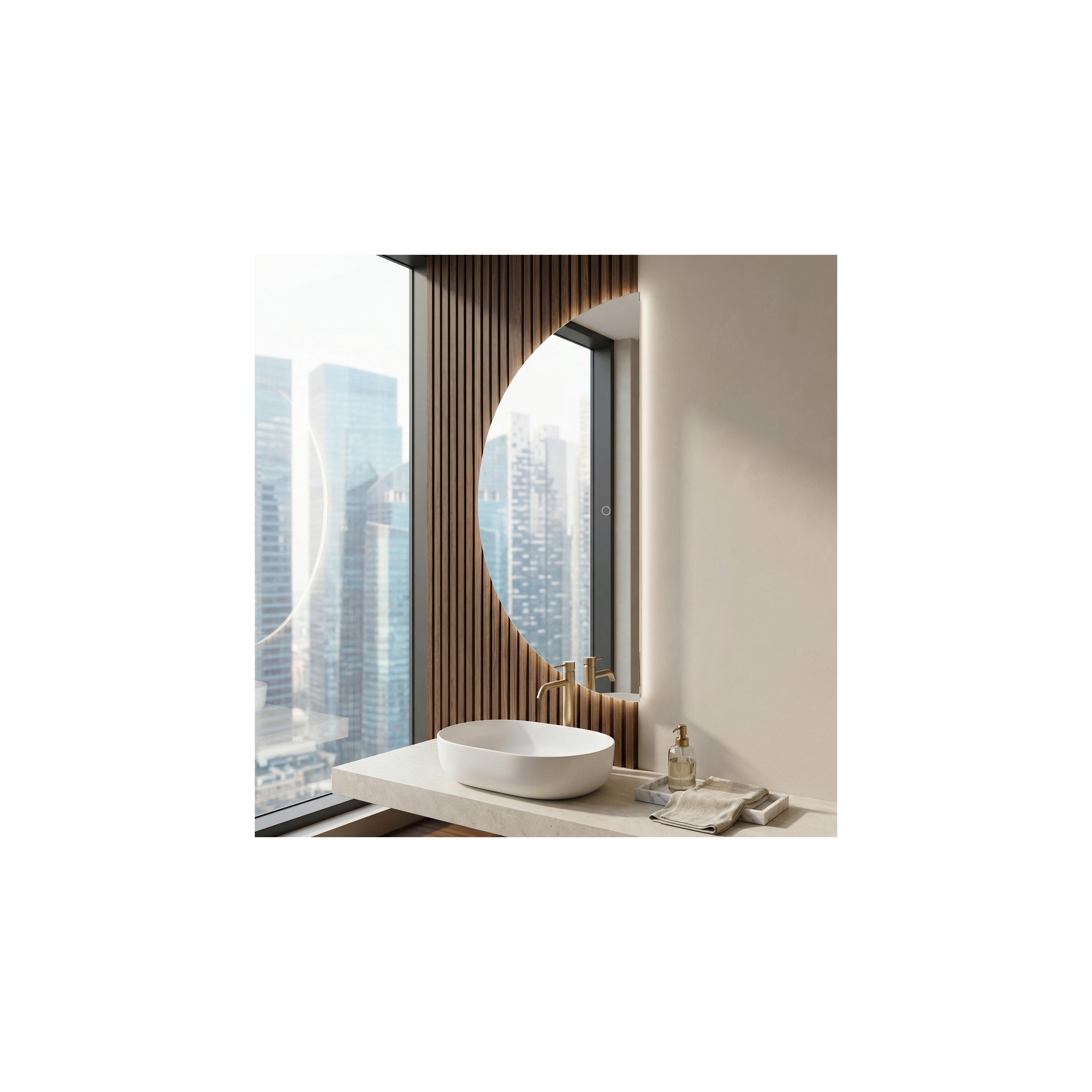 Mirror LED 120x60cm MOON