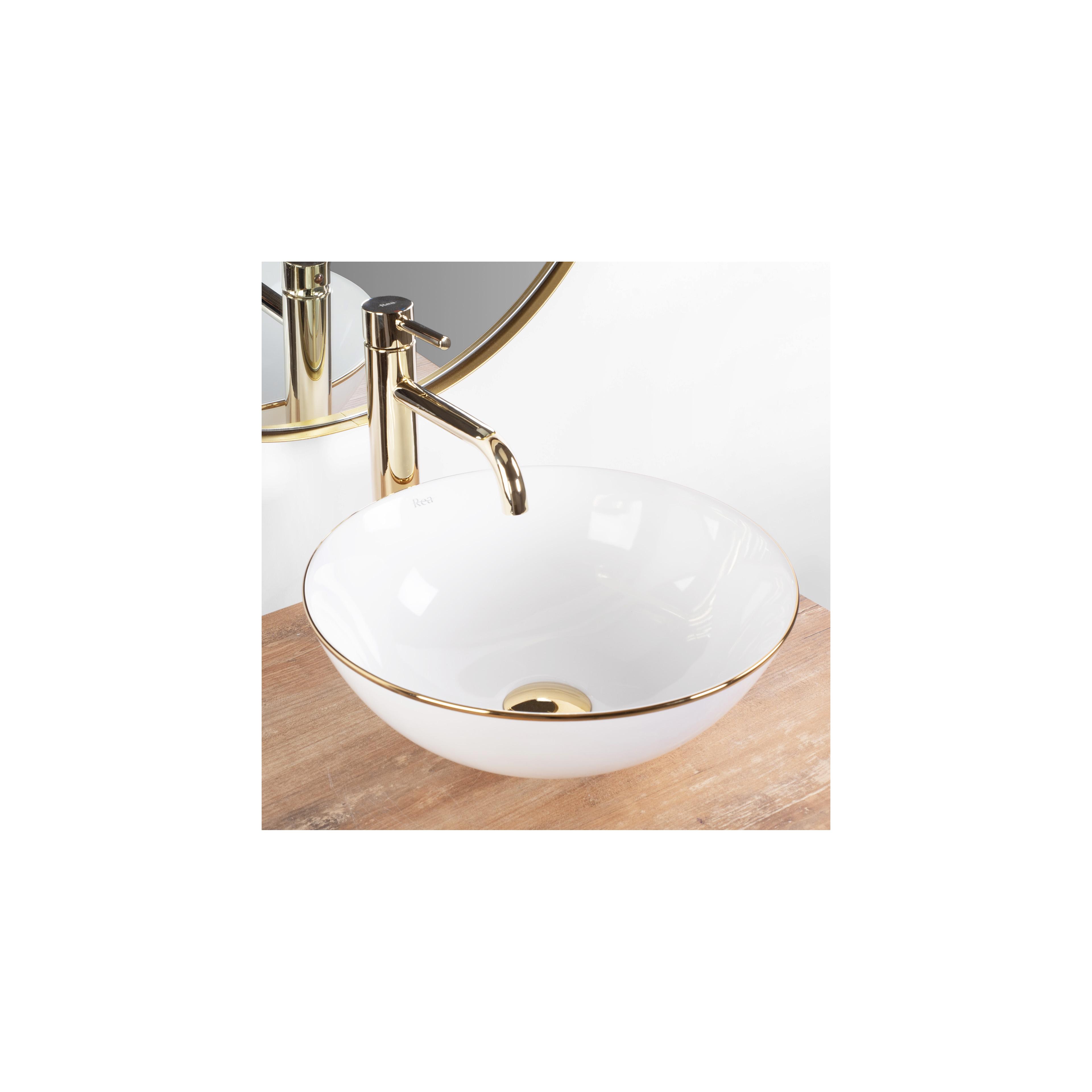 Opzetwastafel Rea Stella Gold Edge